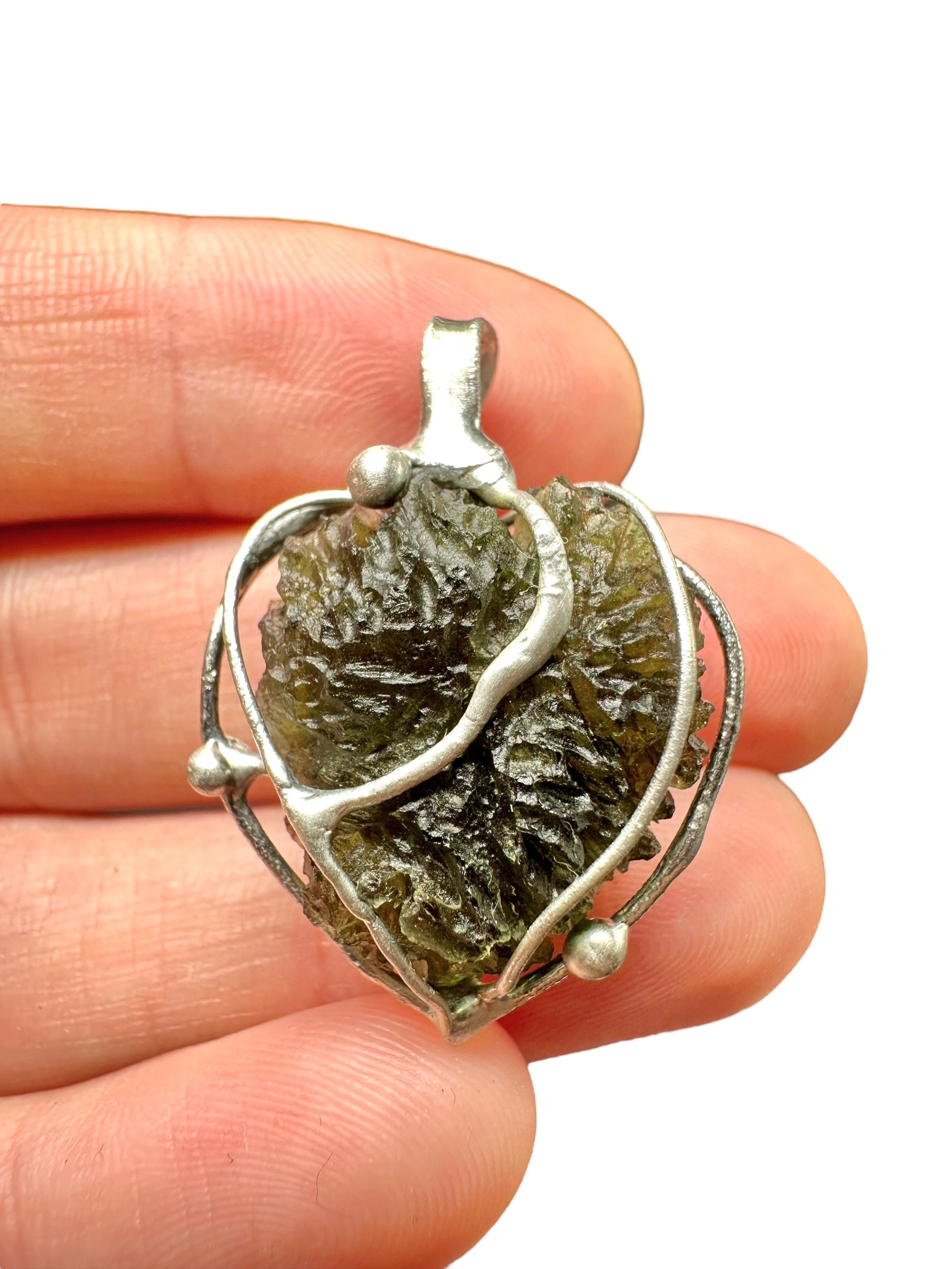 Moldavite pendant