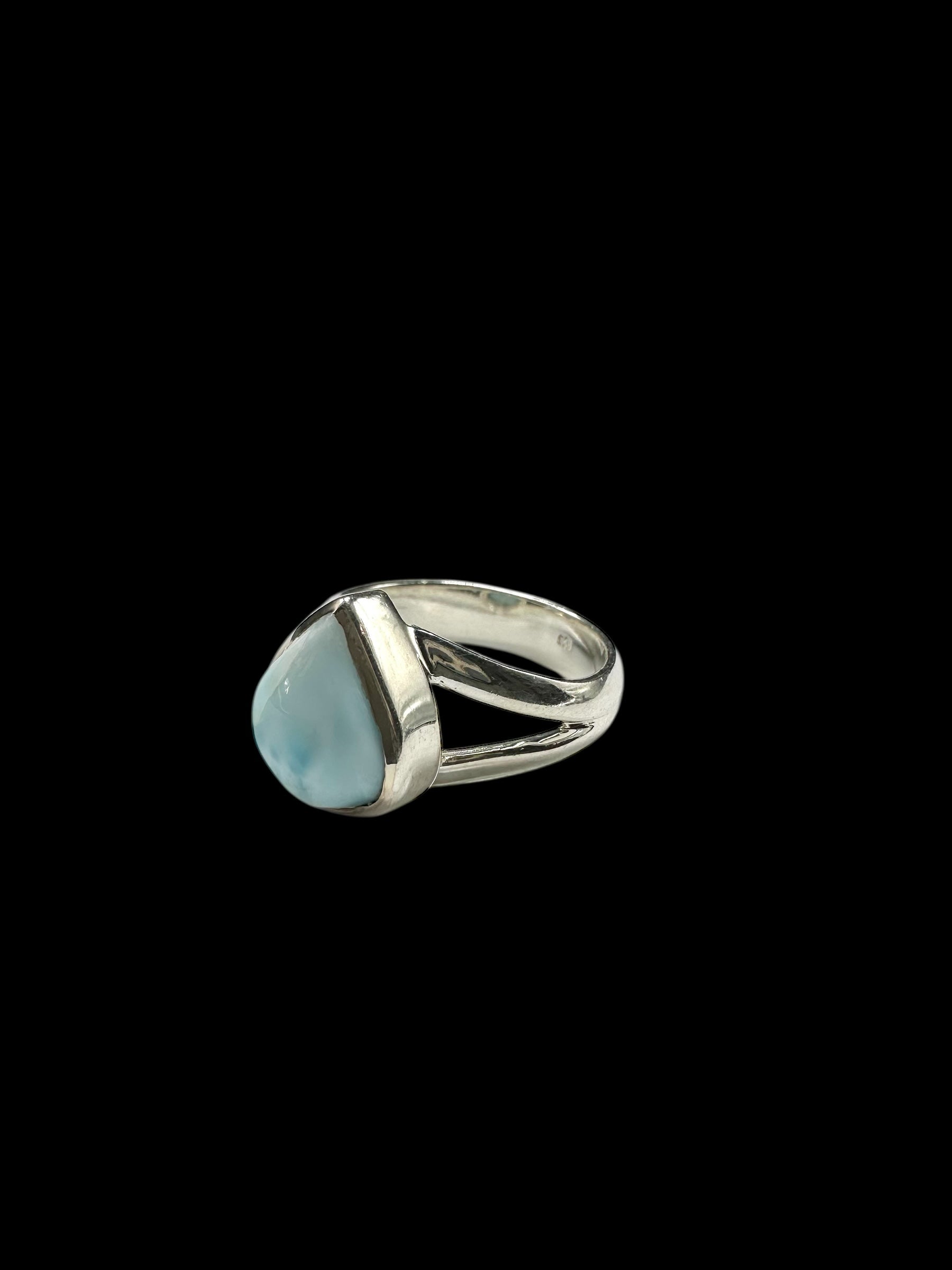 Silver ring made of larimar - FP031