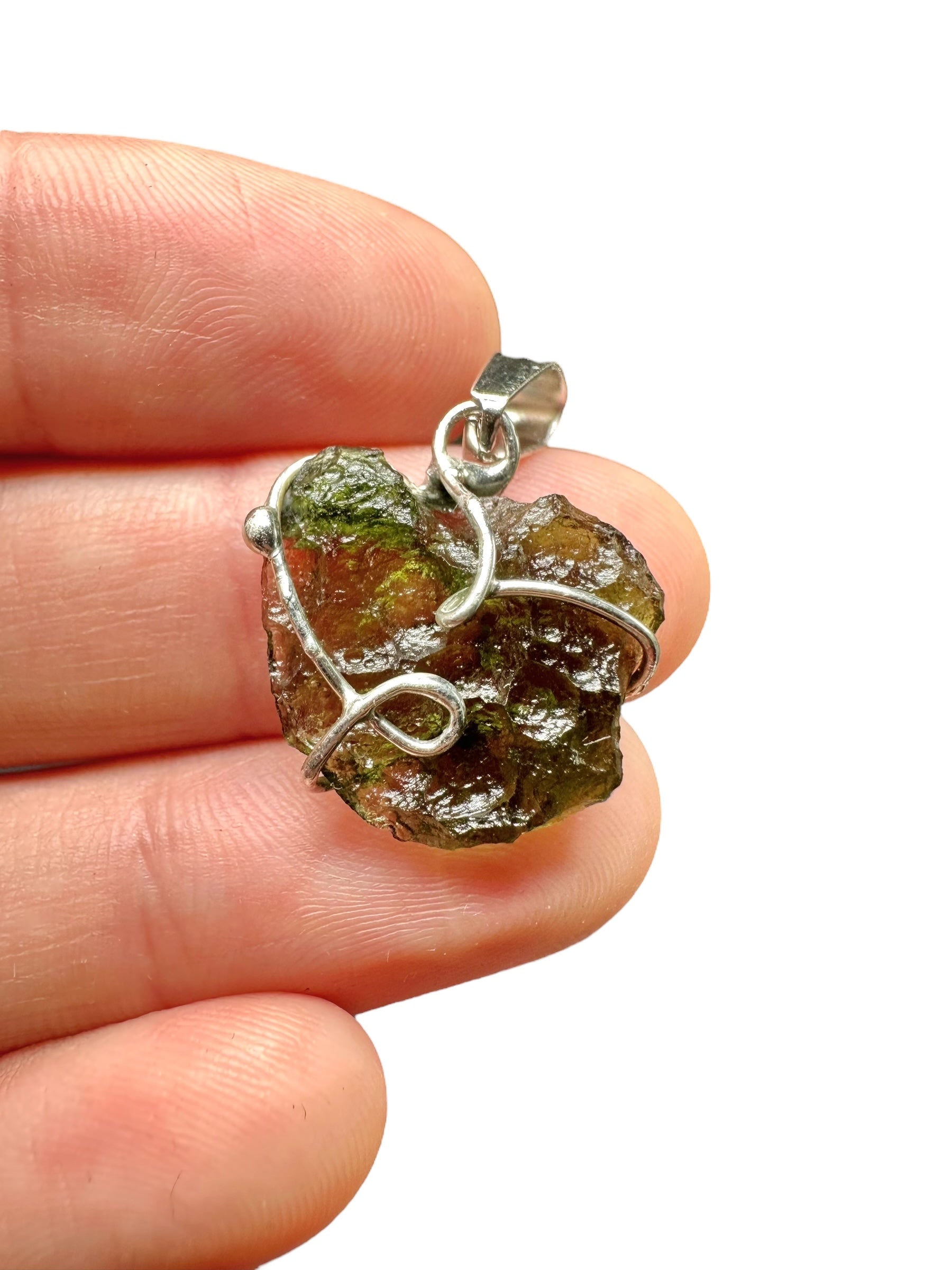 Moldavite pendant
