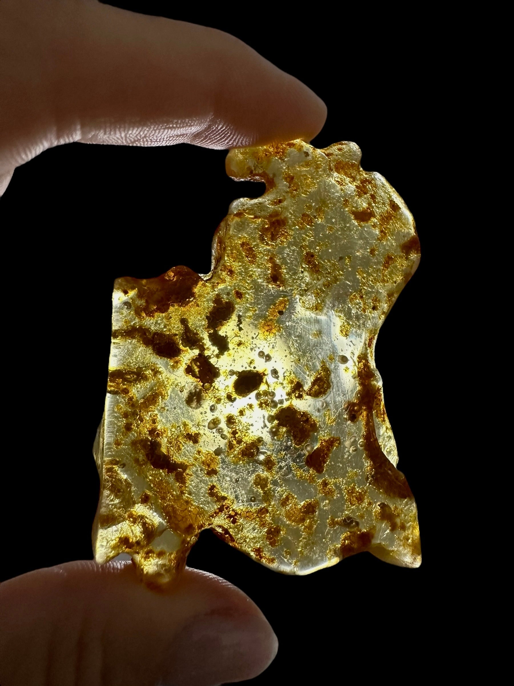 Insects in young amber (copal) 17,1g – Colombia - IK04