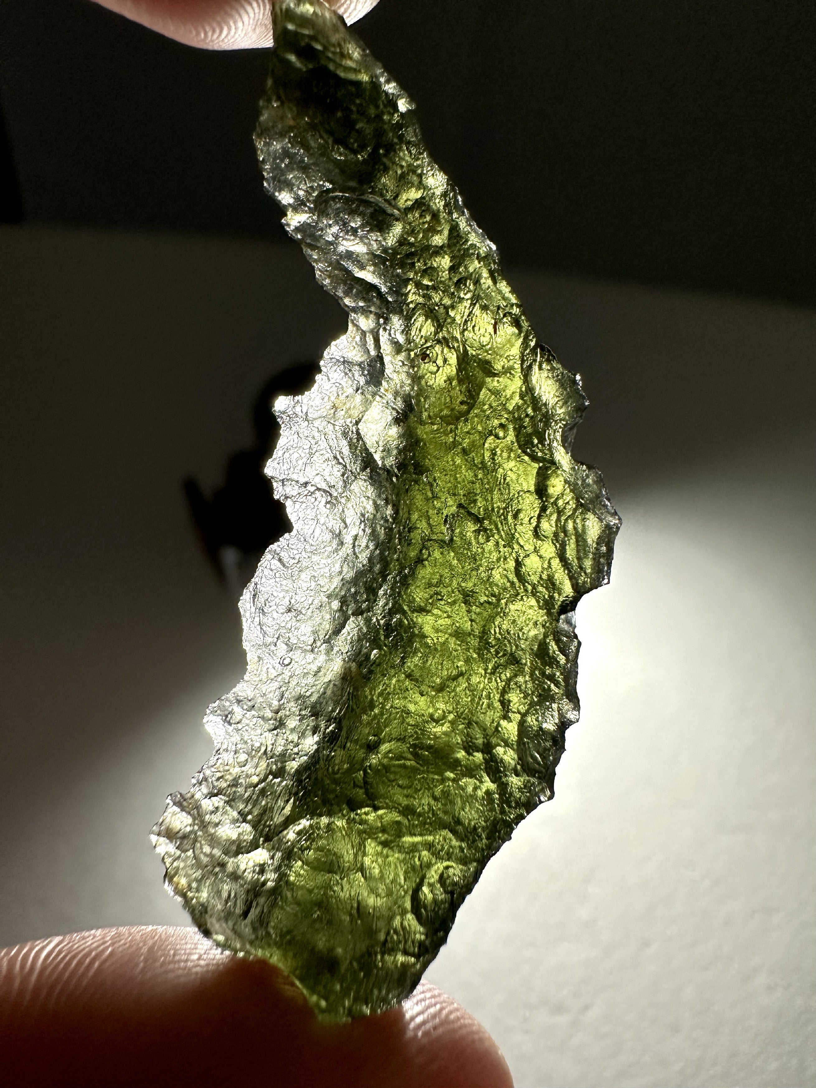 Moldavite – Vrabce – Kroclov – 8,6g - V2321