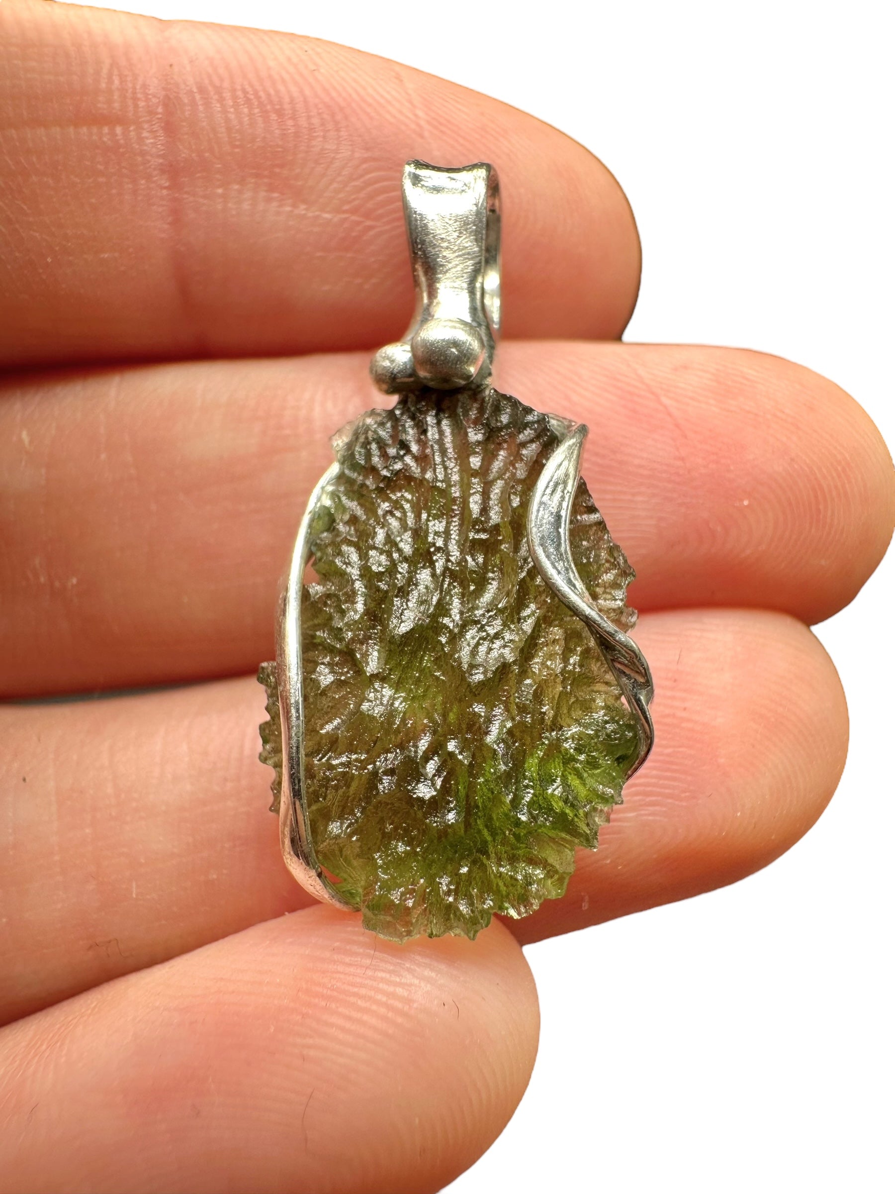 Moldavite pendant
