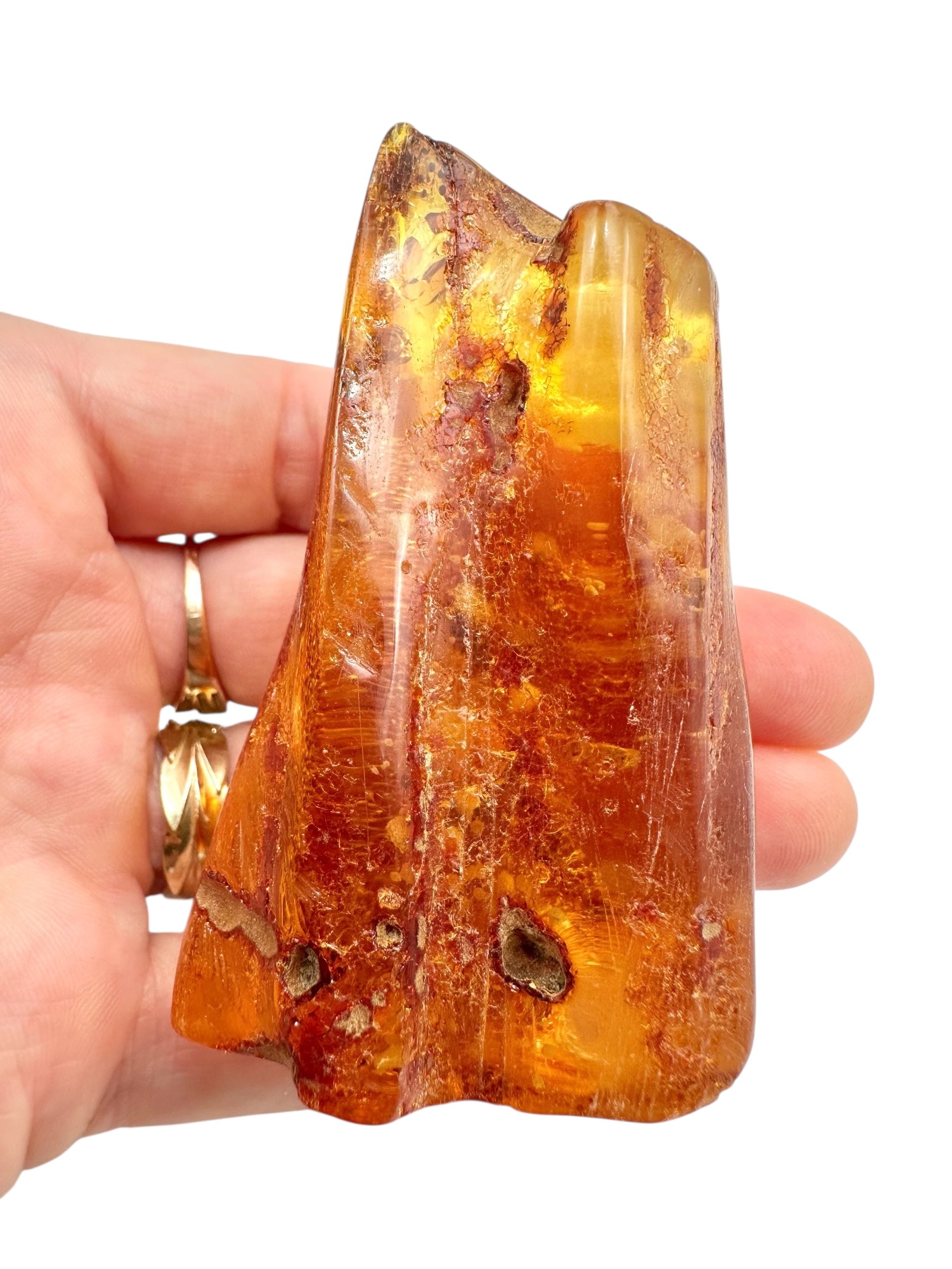 Insects in young amber (copal) 42,9g – Colombia - IK07