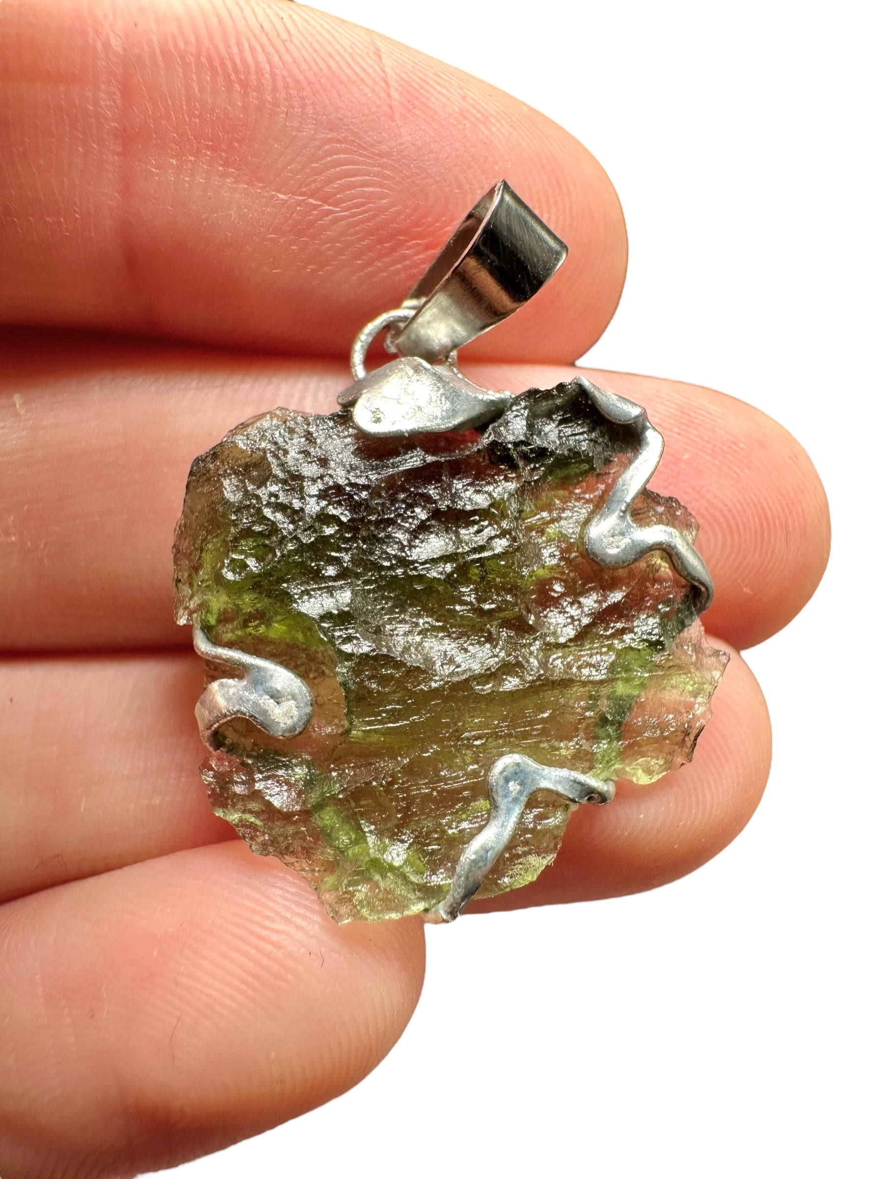 Moldavite pendant