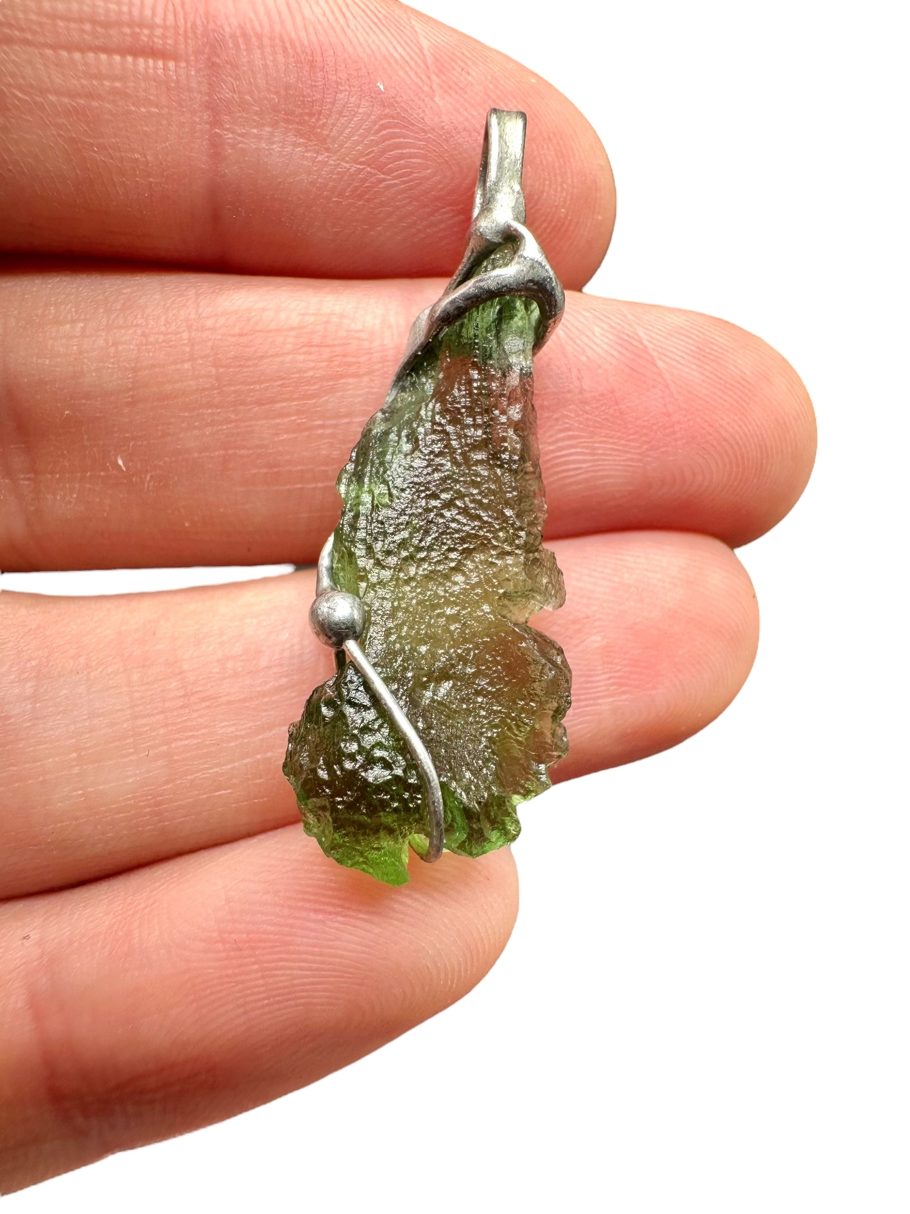 Moldavite pendant