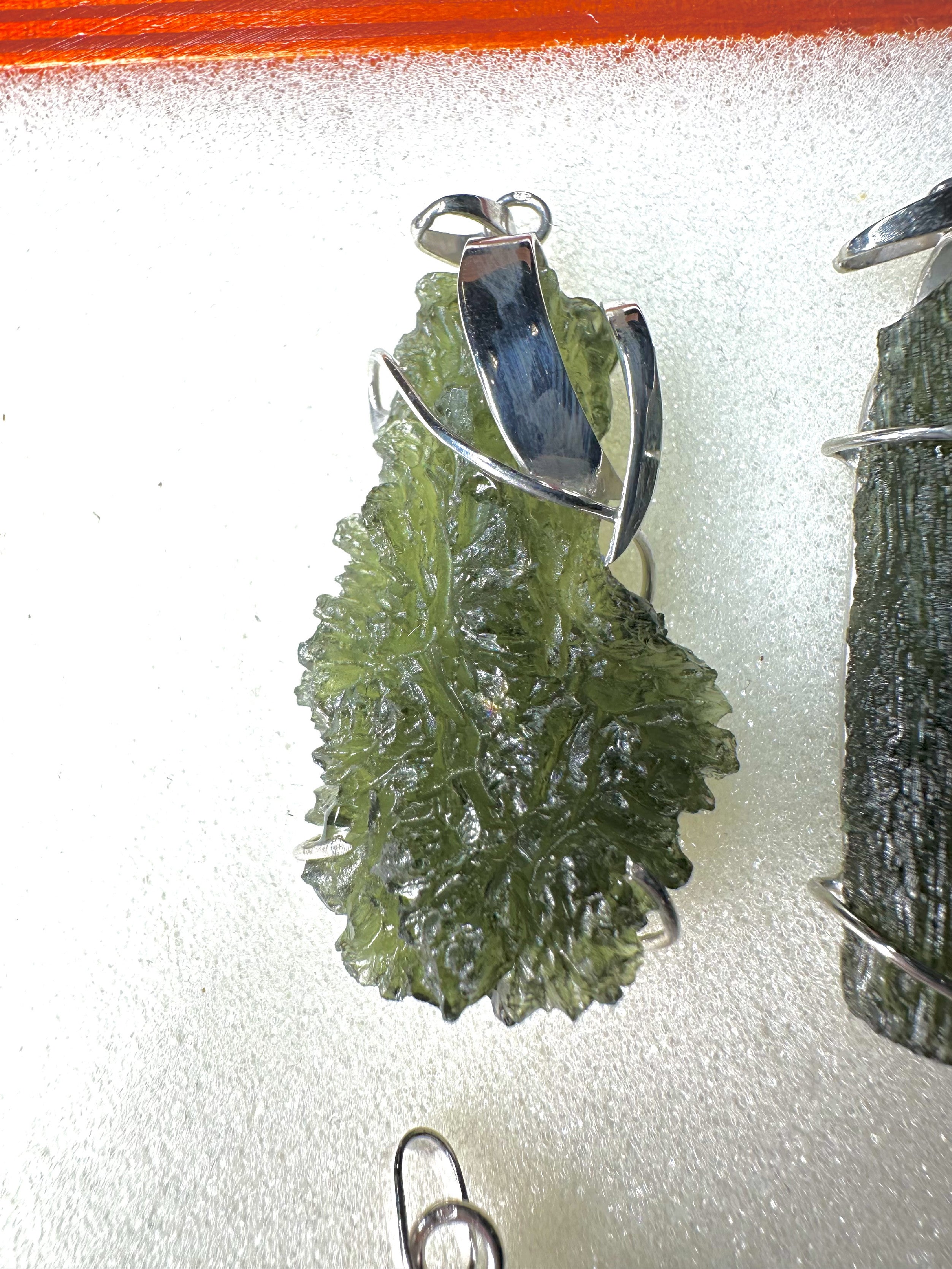Silver moldavite pendants 21 pieces - SPERKY2