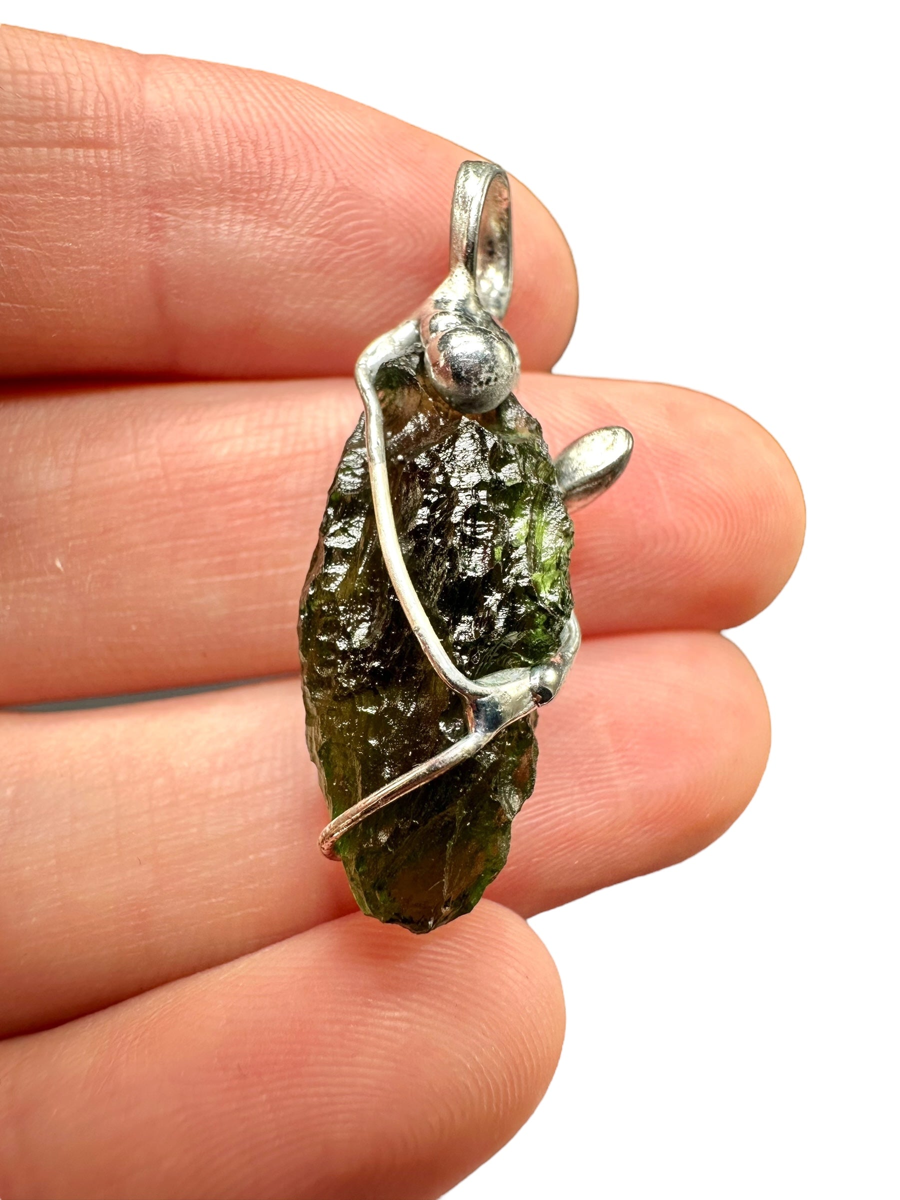 Moldavite pendant