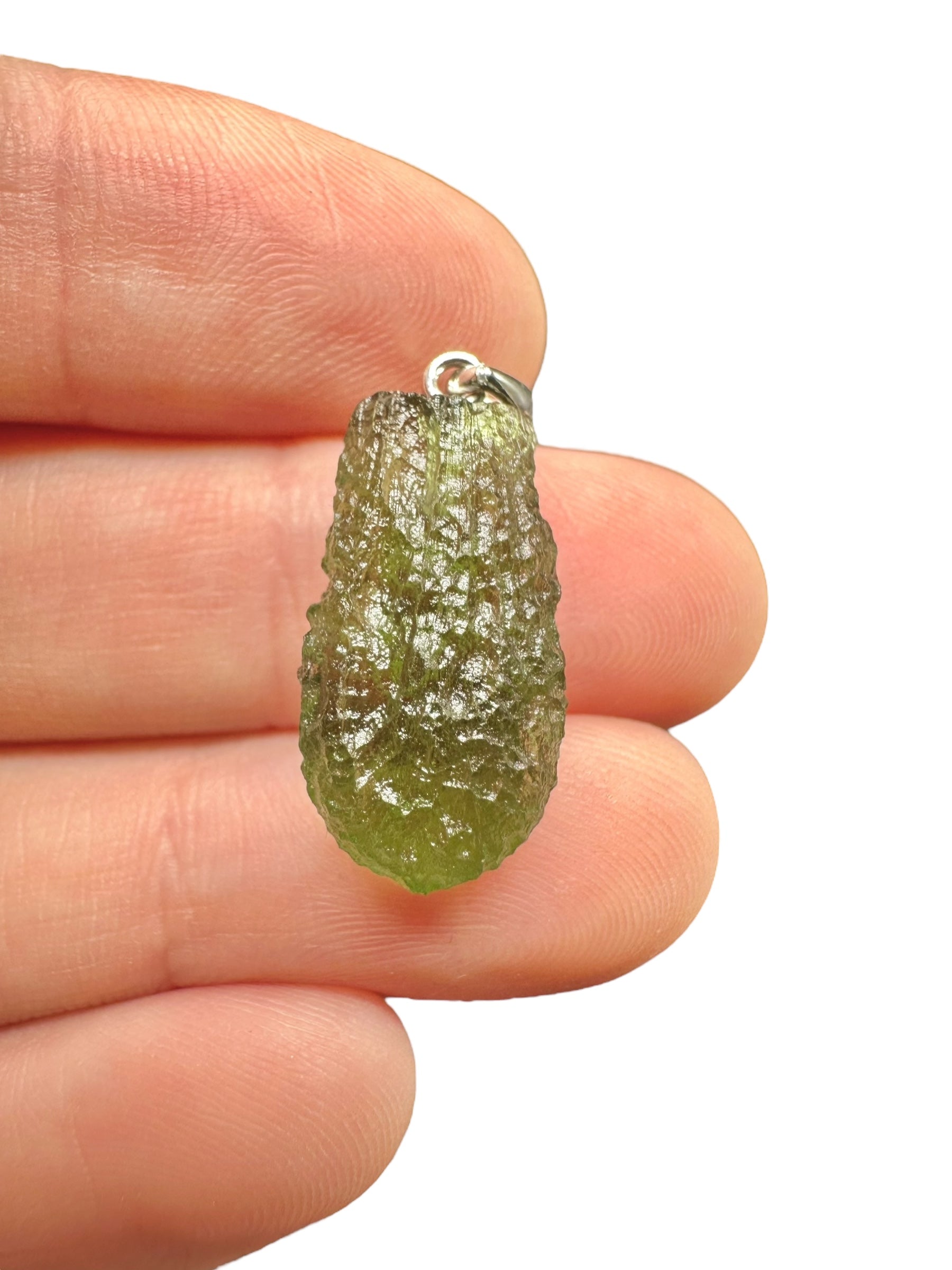 Silver moldavite pendant 2,1g - SP/V518