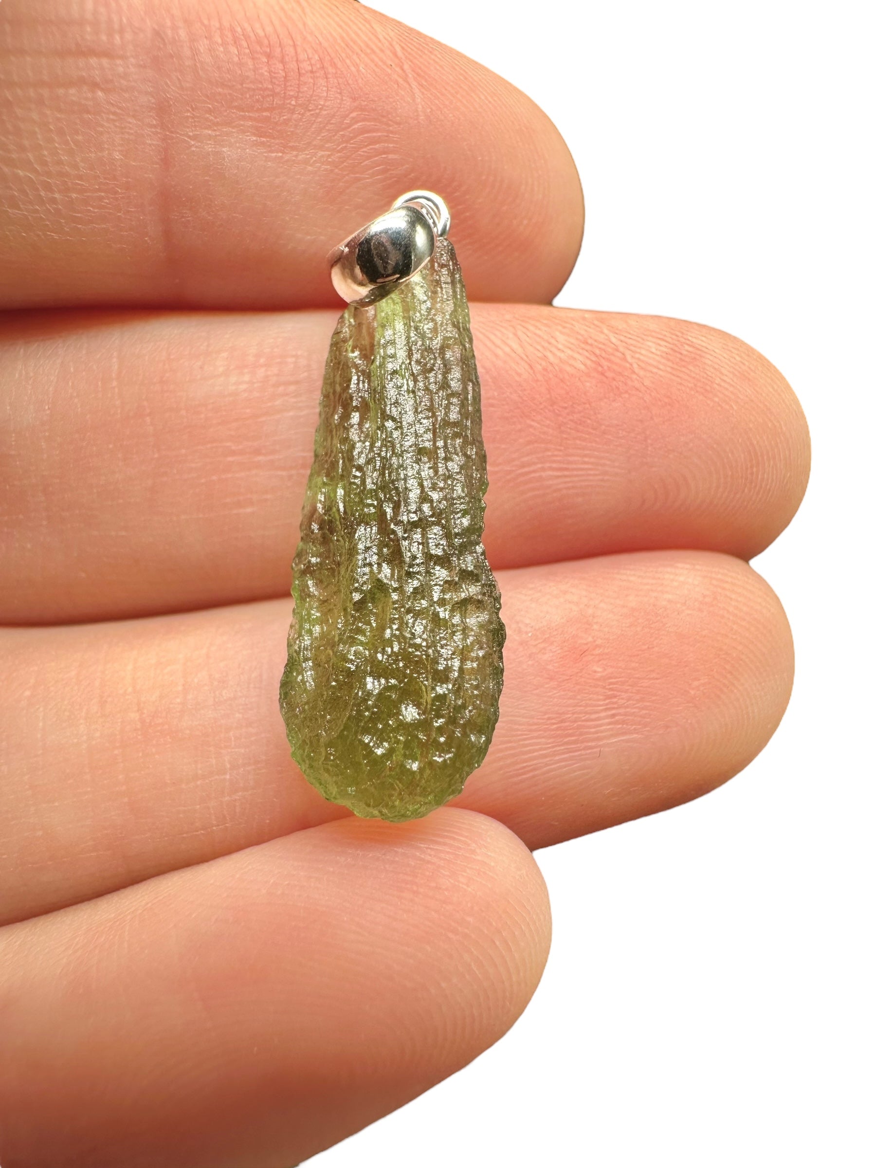 Silver moldavite pendant 1,7g - SP/V519