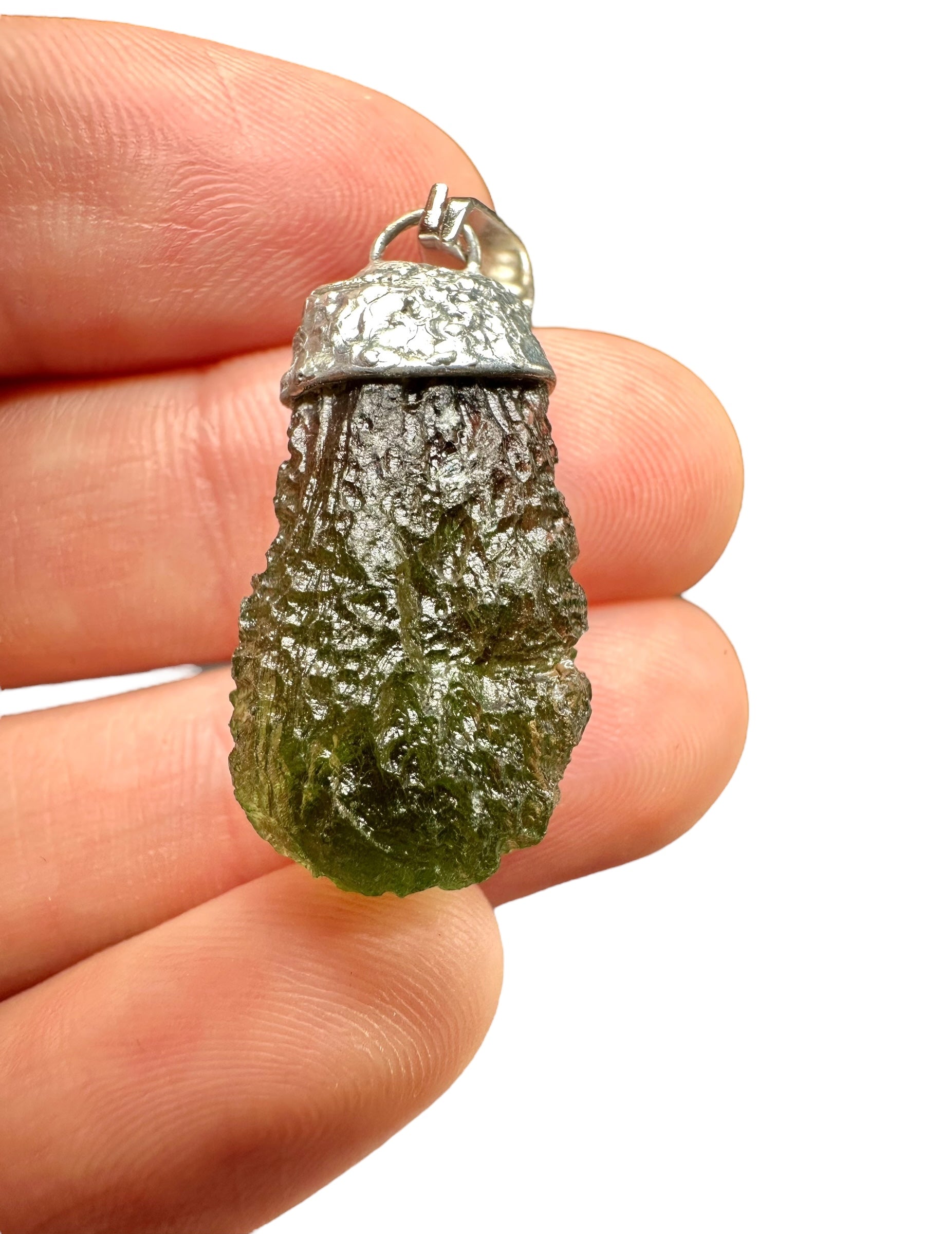 Moldavite pendant