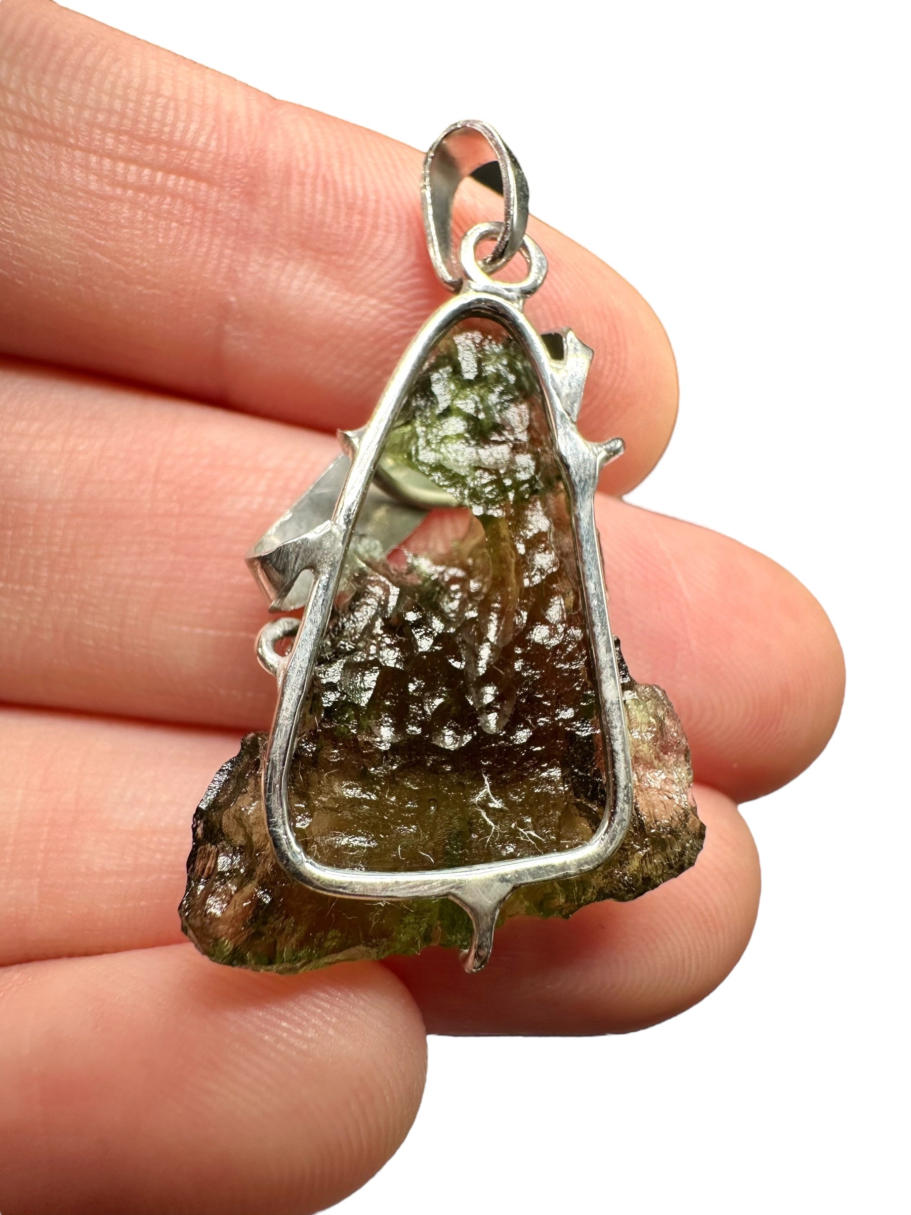 Silver moldavite pendant 3,5g - SP/V524