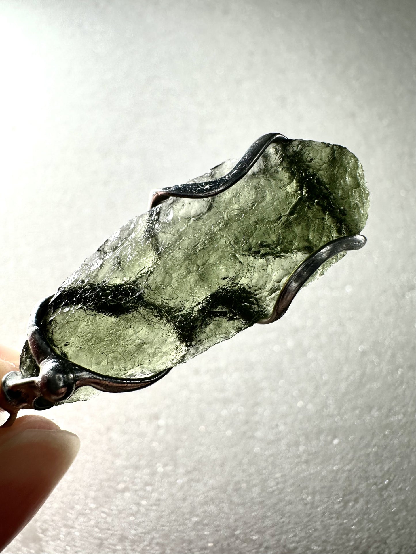 Pendente in Moldavite – P/V033