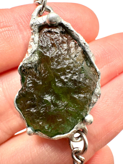 Braccialetto con Moldavite – N/V002