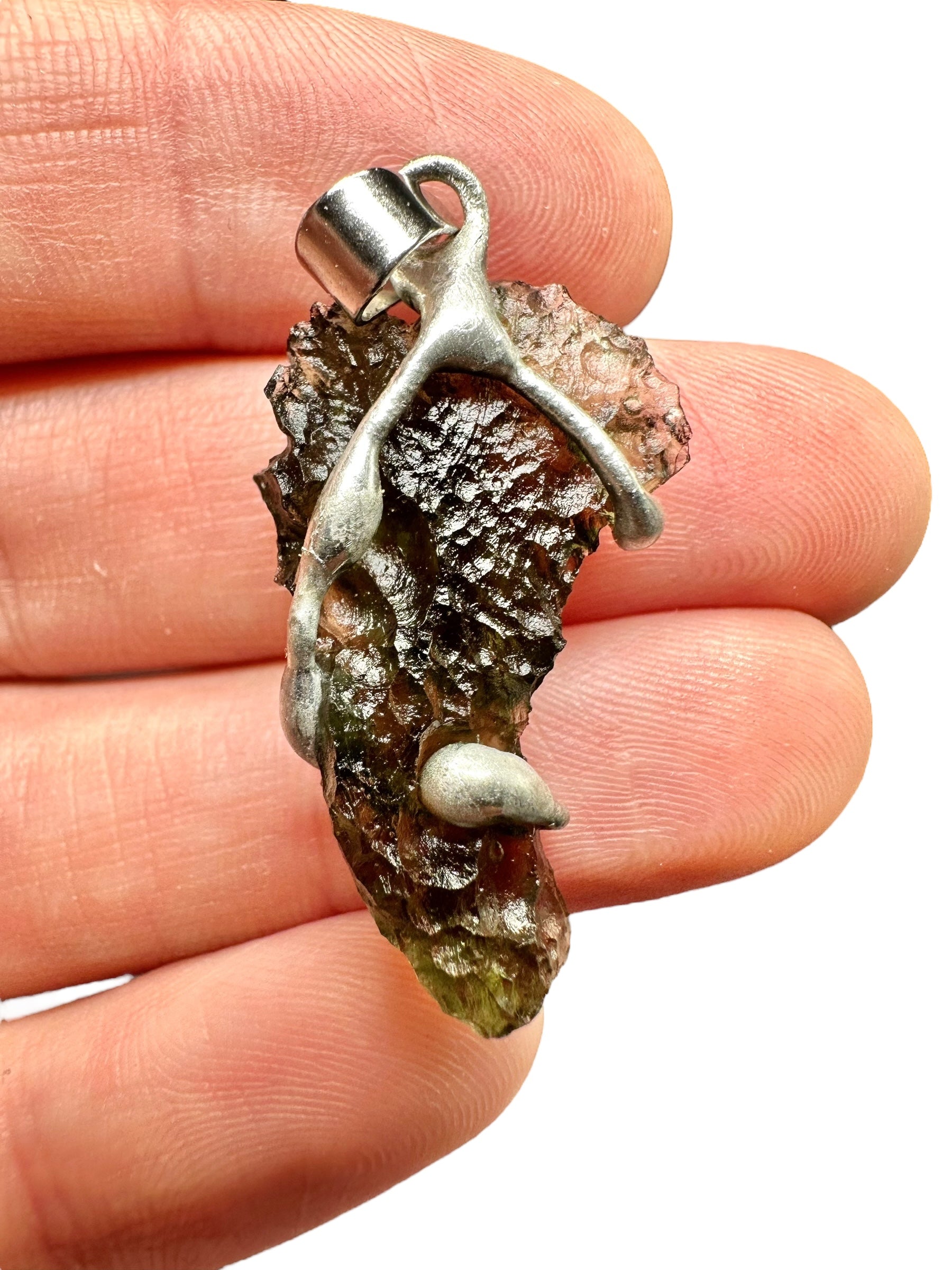 Moldavite pendant
