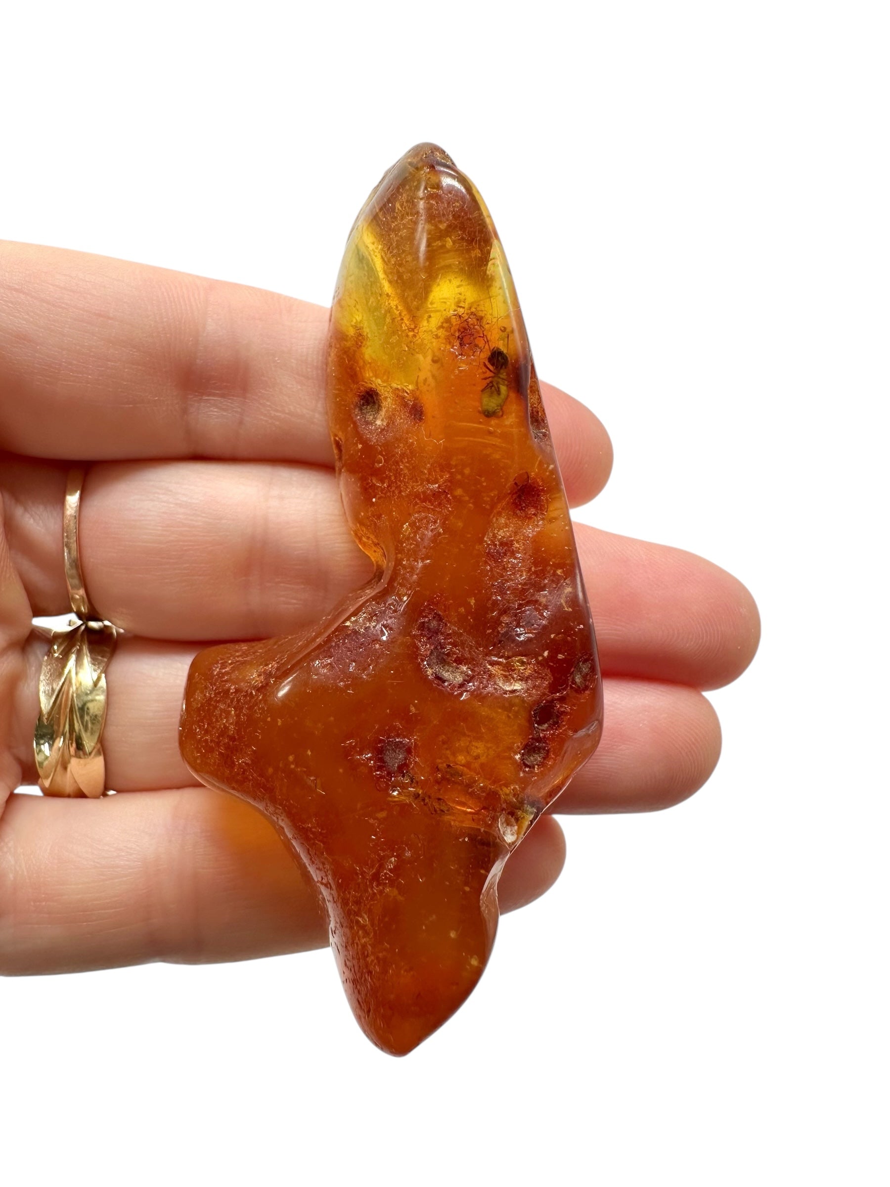 Insects in young amber (copal) 20,4g – Colombia - IK27