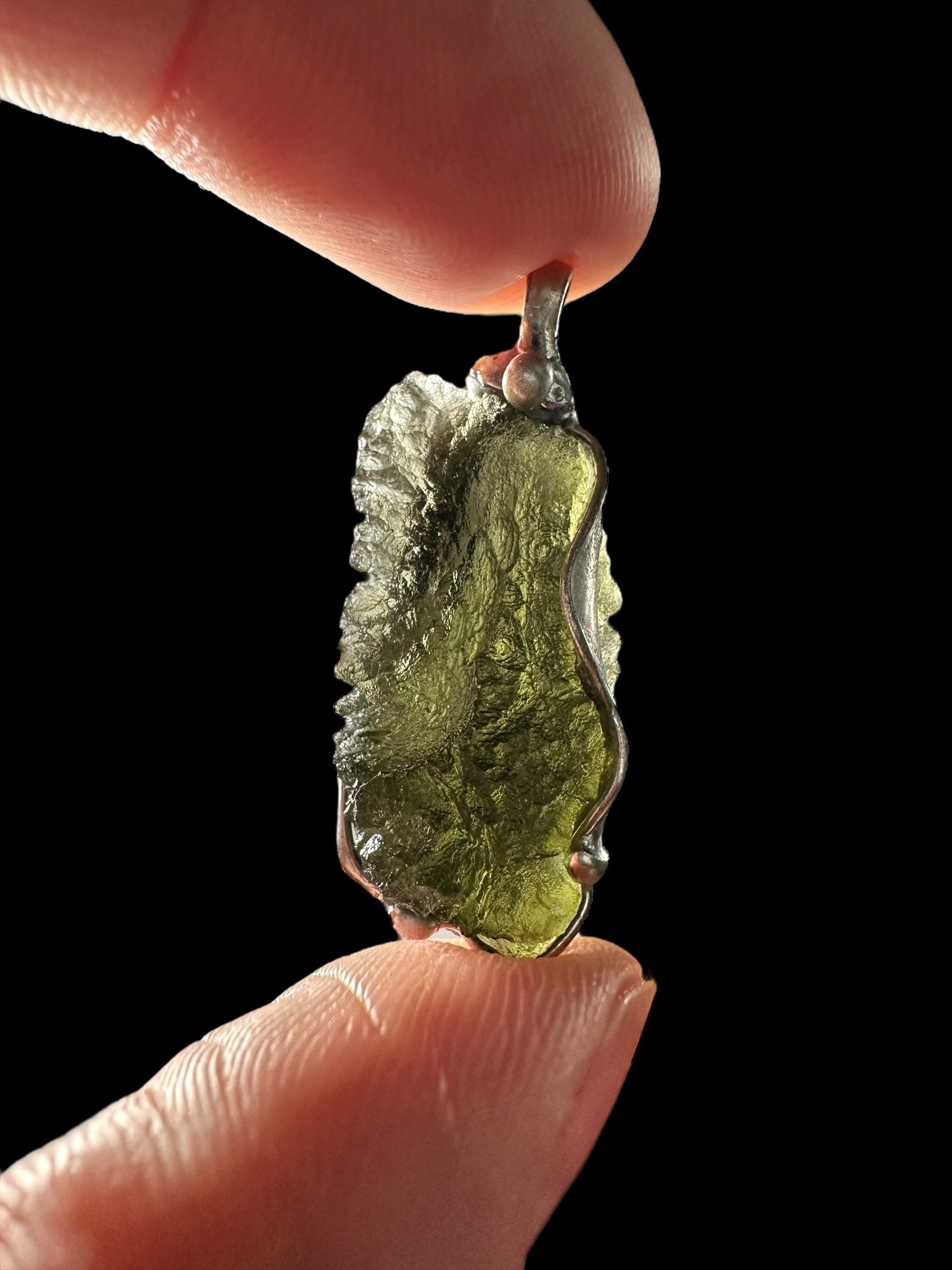 Moldavite pendant - P/V036