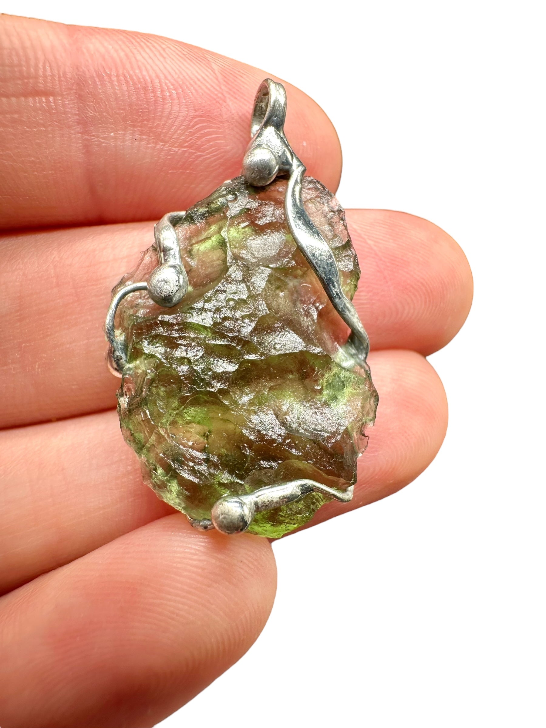 Moldavite pendant