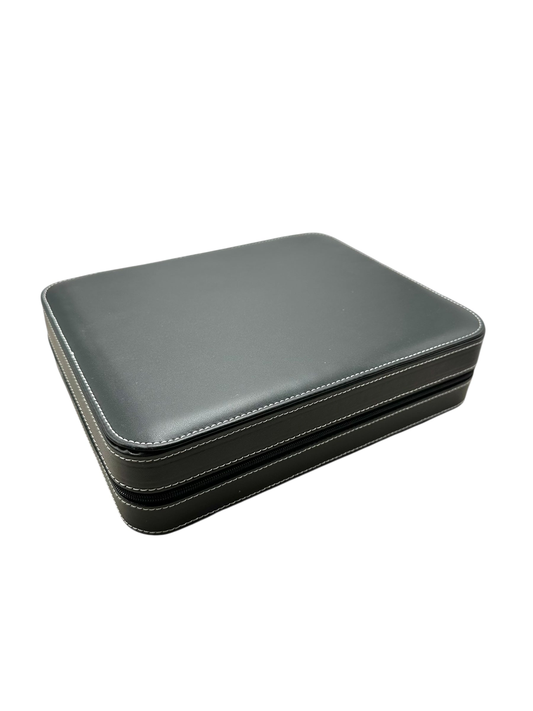 Set of 60 Round Sample Boxes for Minerals (white + black) with Case - PK007