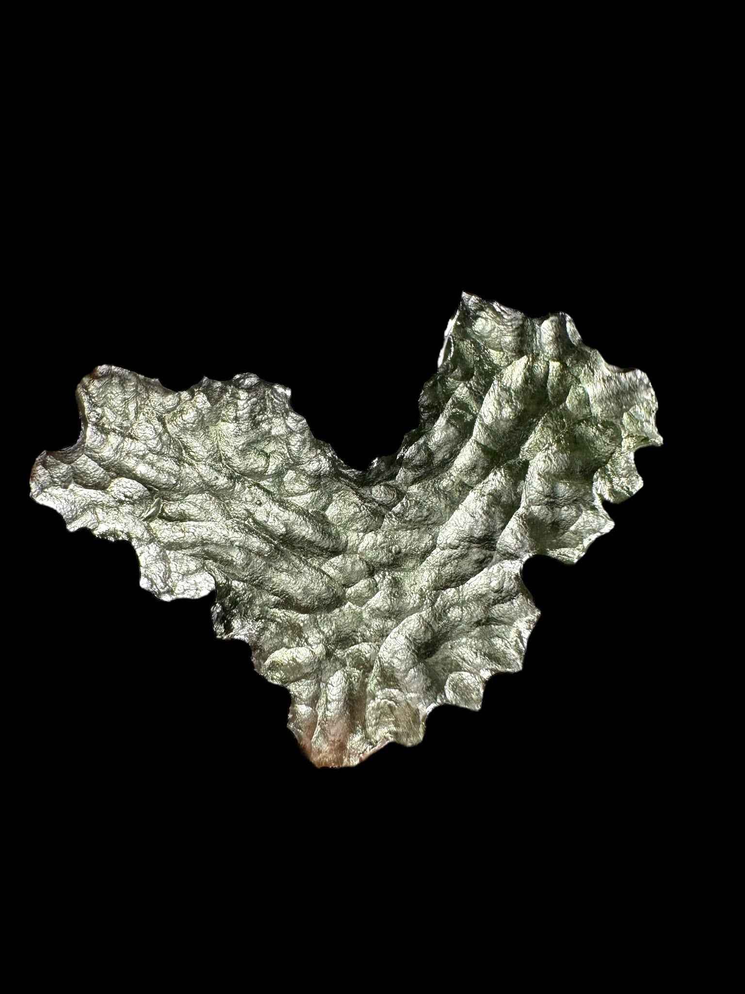 Moldavite – Besednice Jezkovna – 0,99g / heart - BJ239