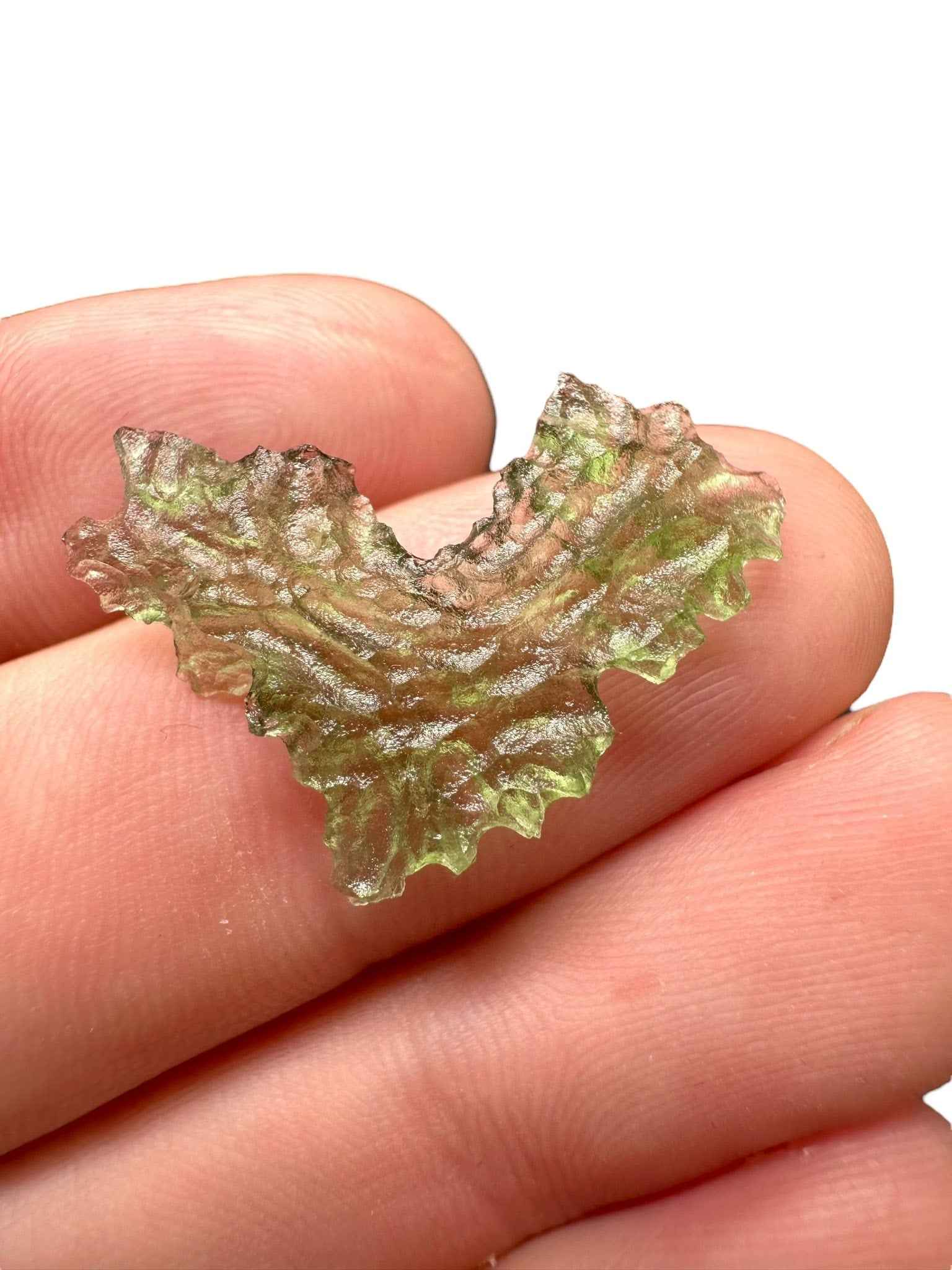 Moldavite – Besednice Jezkovna – 0,99g / heart - BJ239