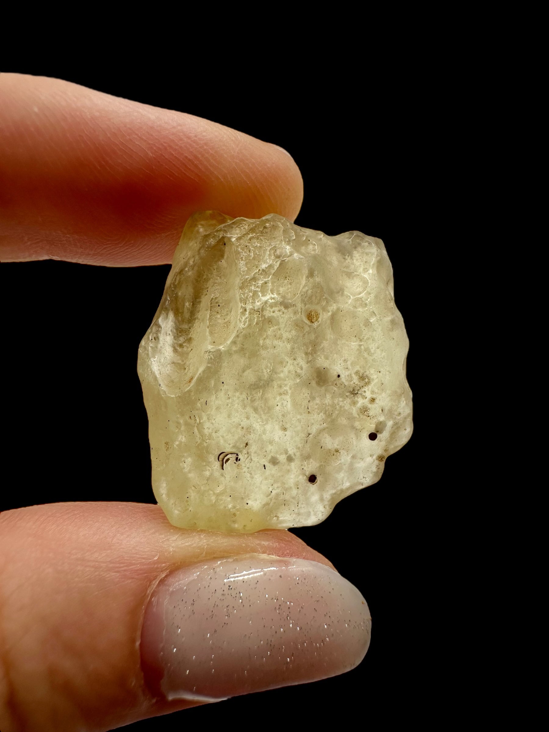 Libyan desert glass with sand inclusions – 6,6g - LPI05