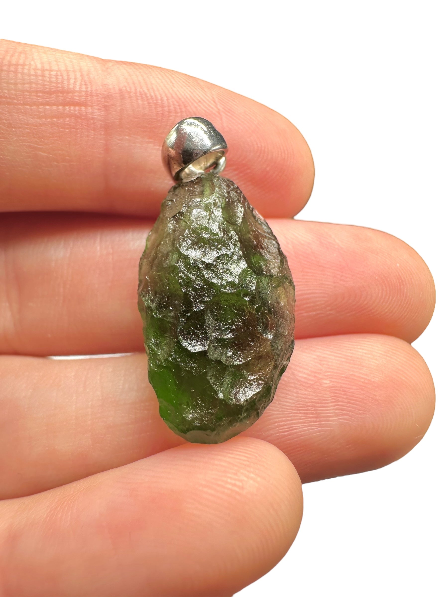 Silver moldavite pendant 3,5g - SP/V539
