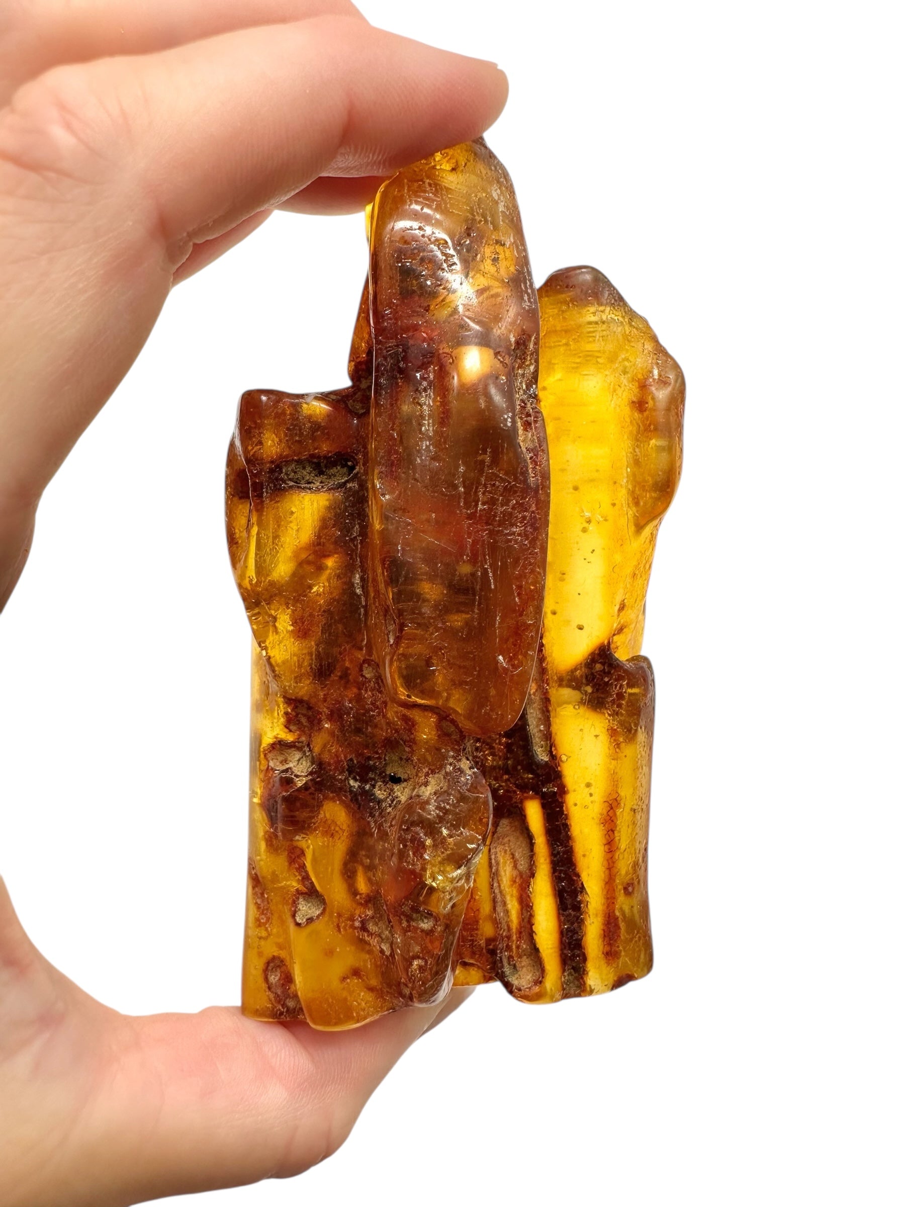 Insects in young amber (copal) 87,9g – Colombia - IK49