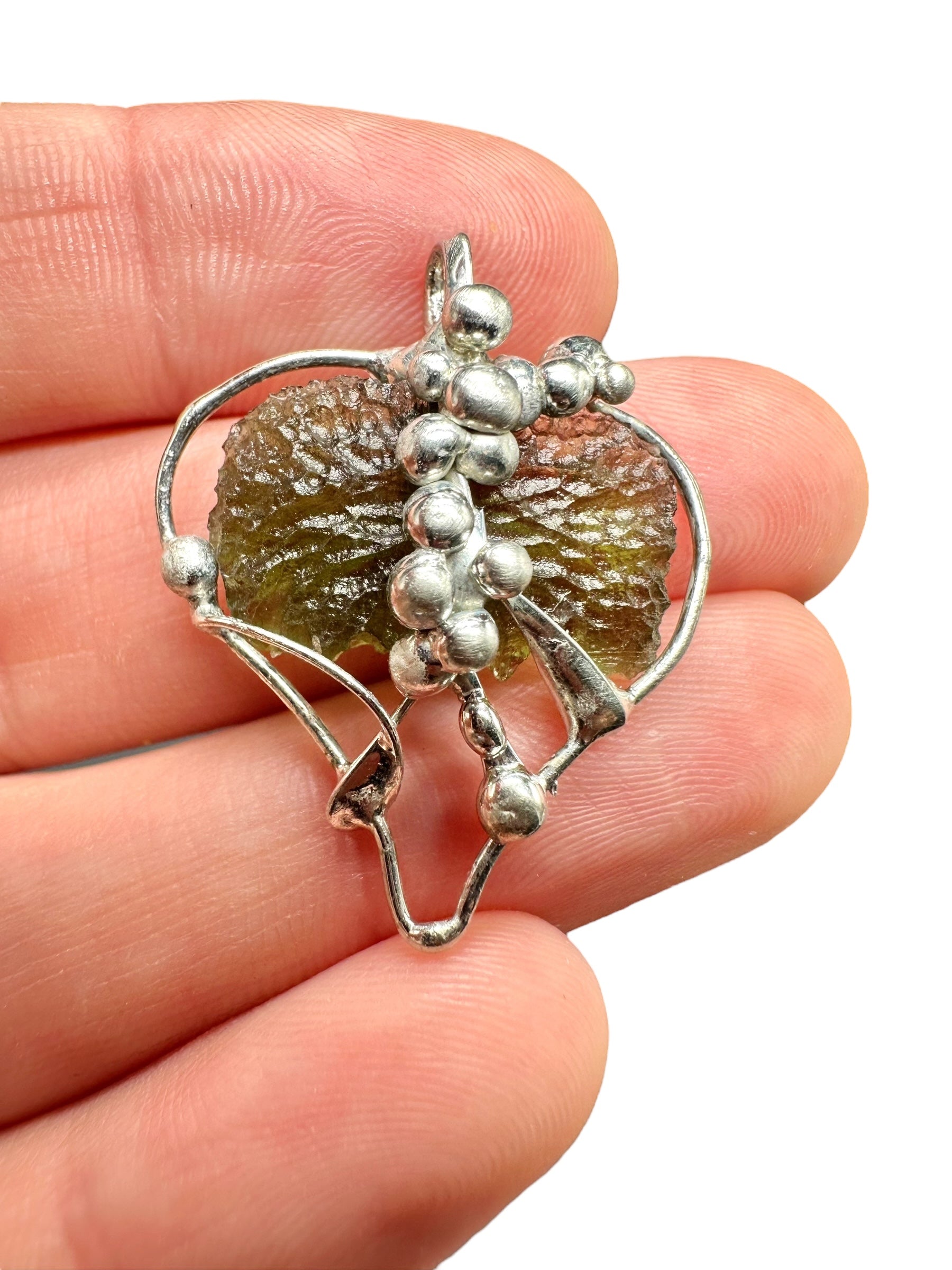 Moldavite pendant
