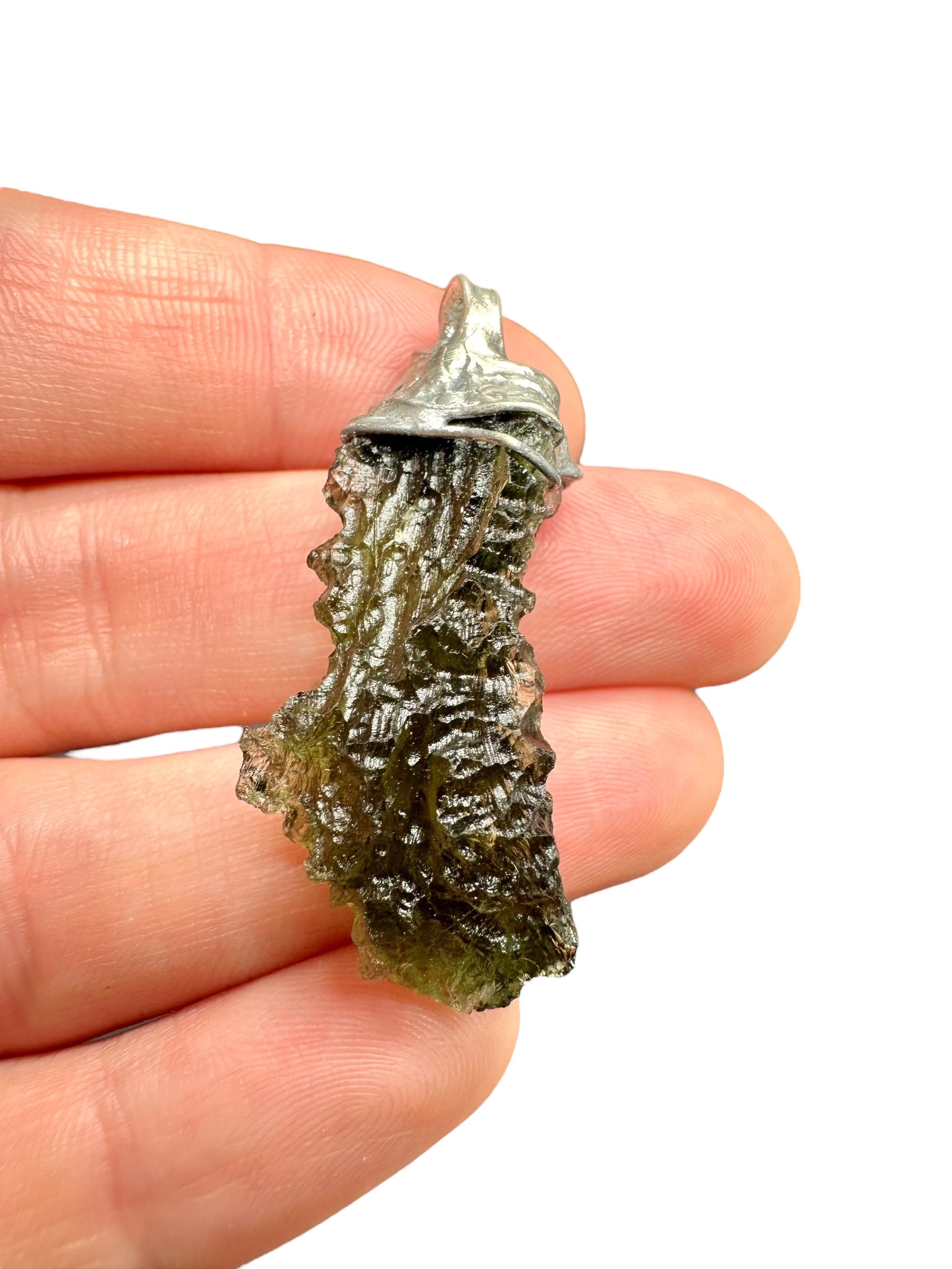 Moldavite pendant