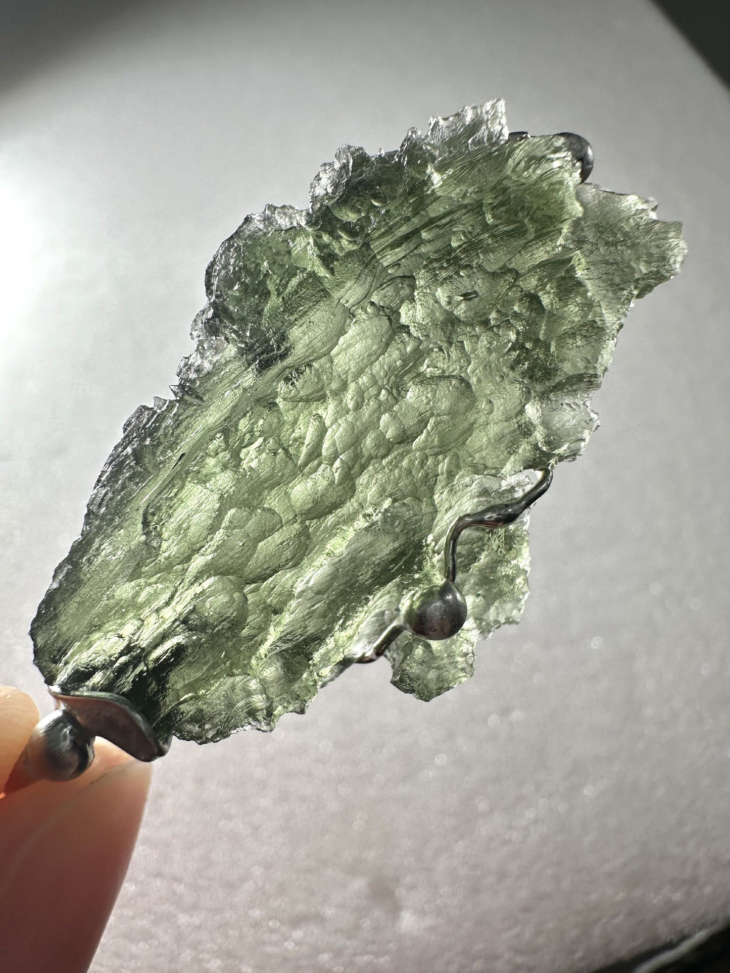 Pendente in Moldavite – P/V042