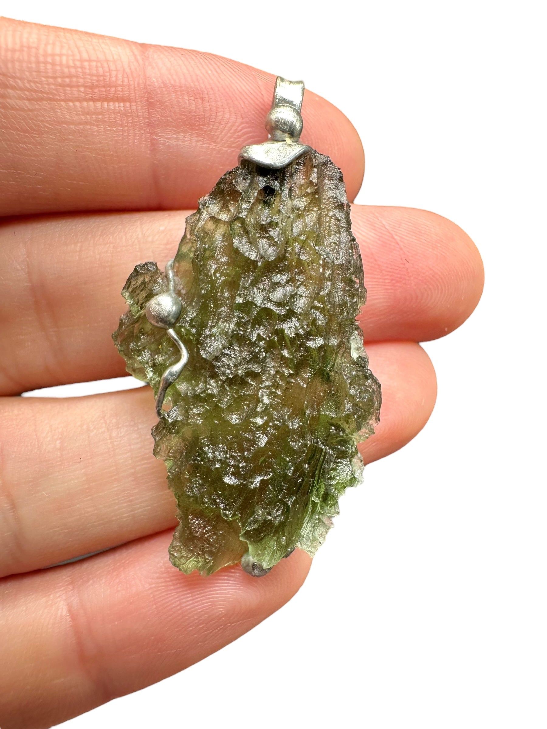Moldavite pendant