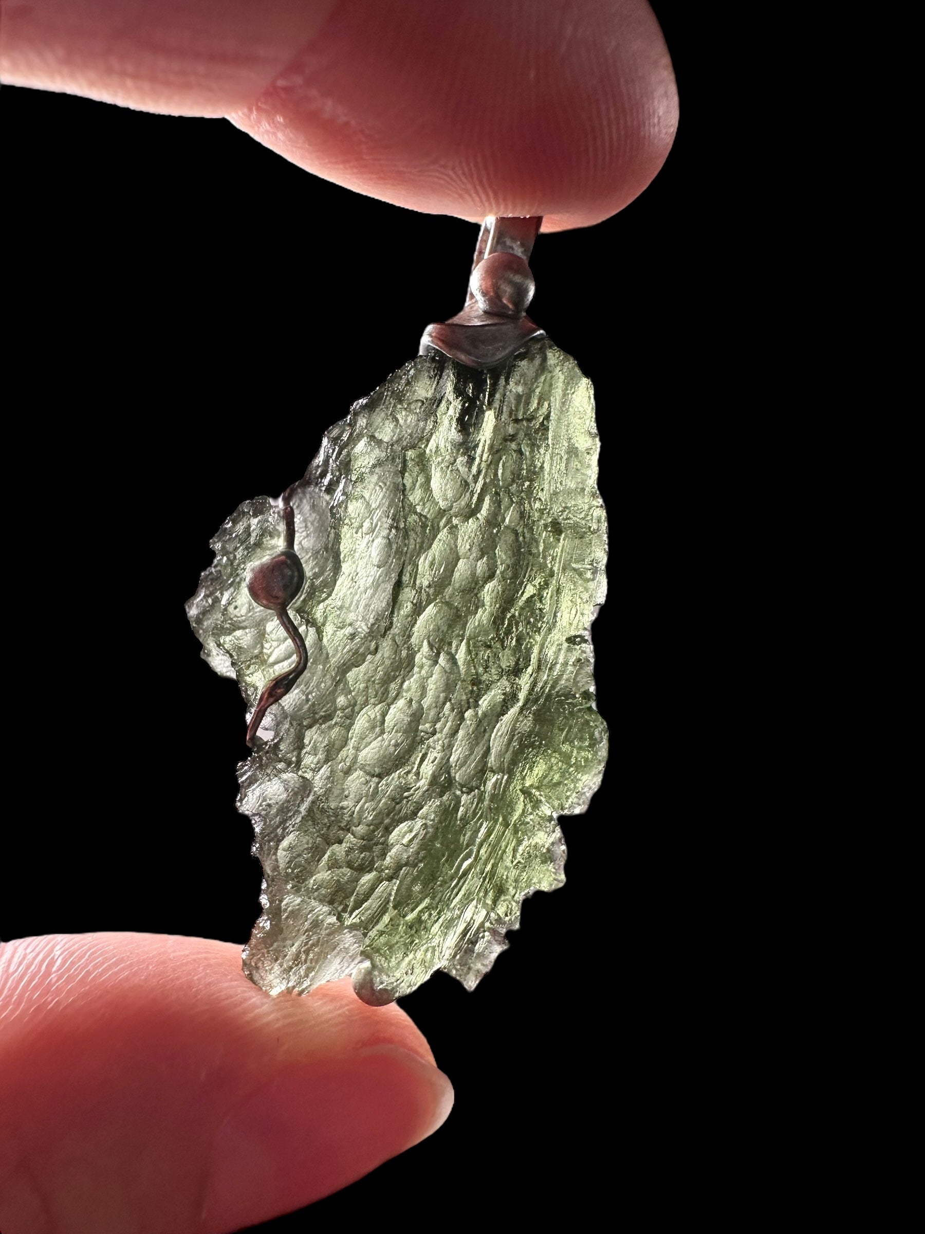 Moldavite pendant - P/V042