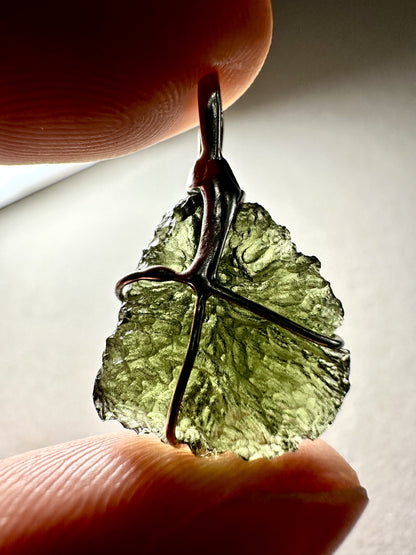 Pendente in Moldavite – P/V043