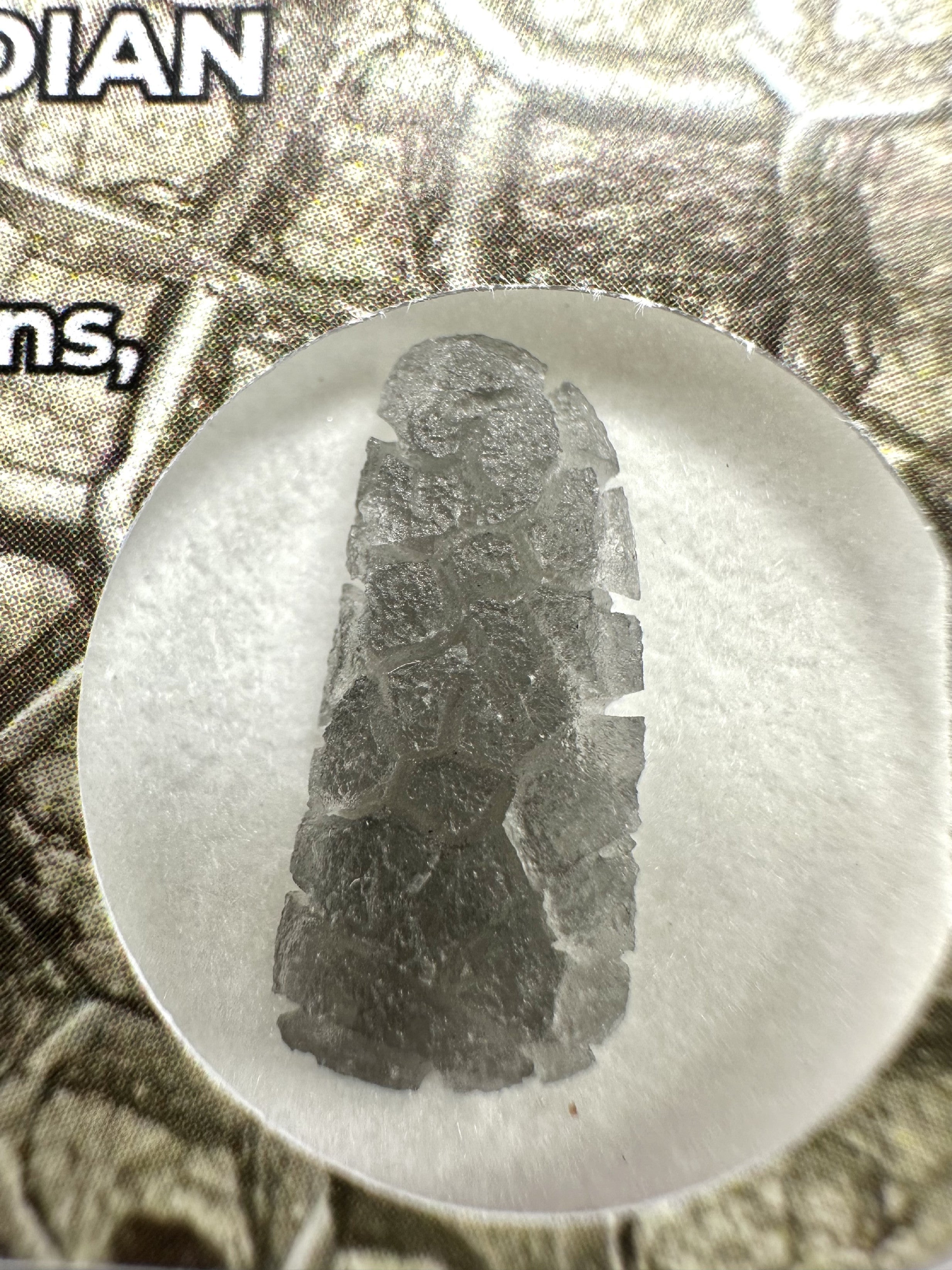 Slovak obsidian – Hedgehog 0,6g – in box - OBJ208