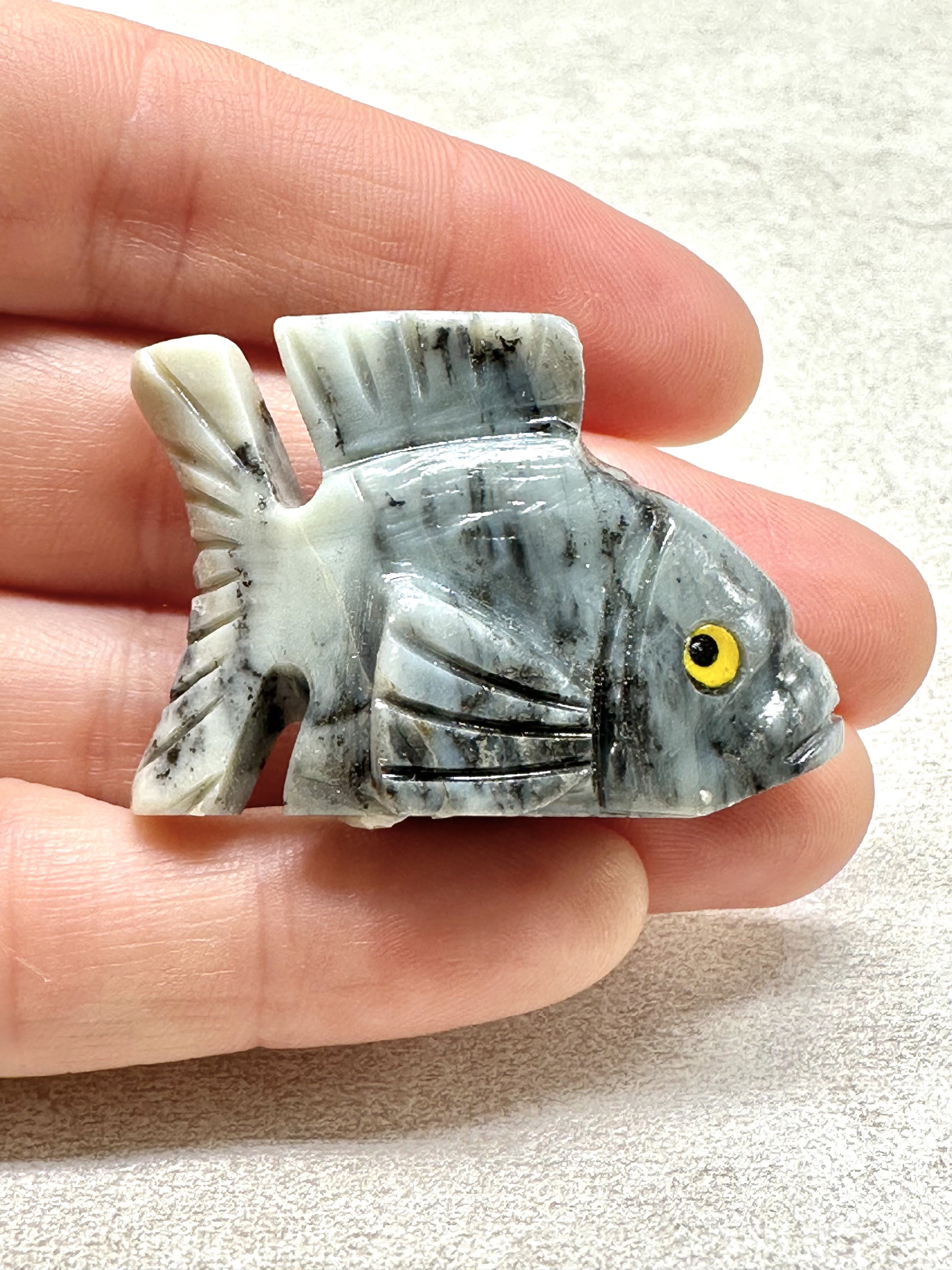 Animal made of soapstone – fish - ZV003
