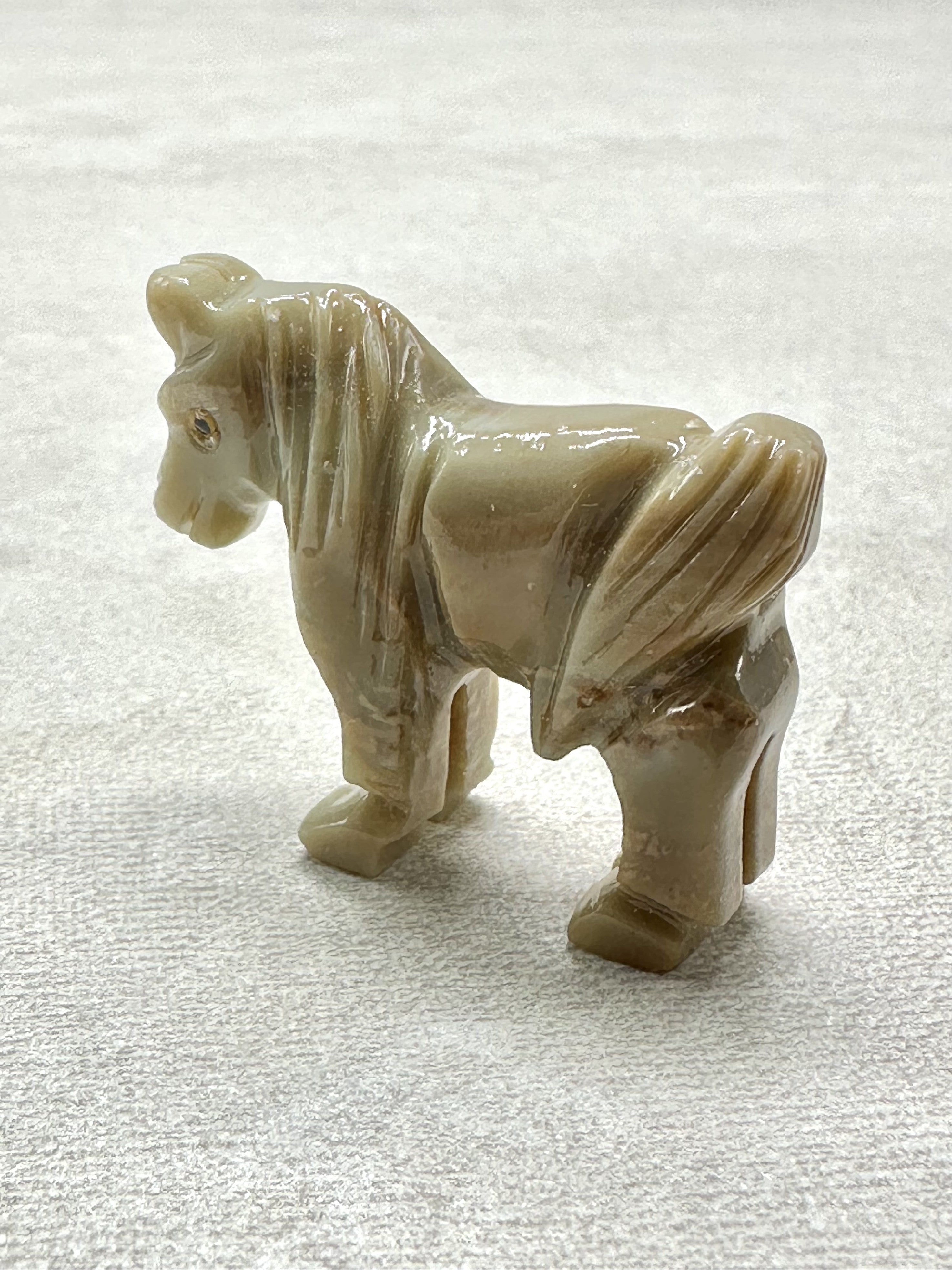 Animal made of soapstone – horse - ZV006