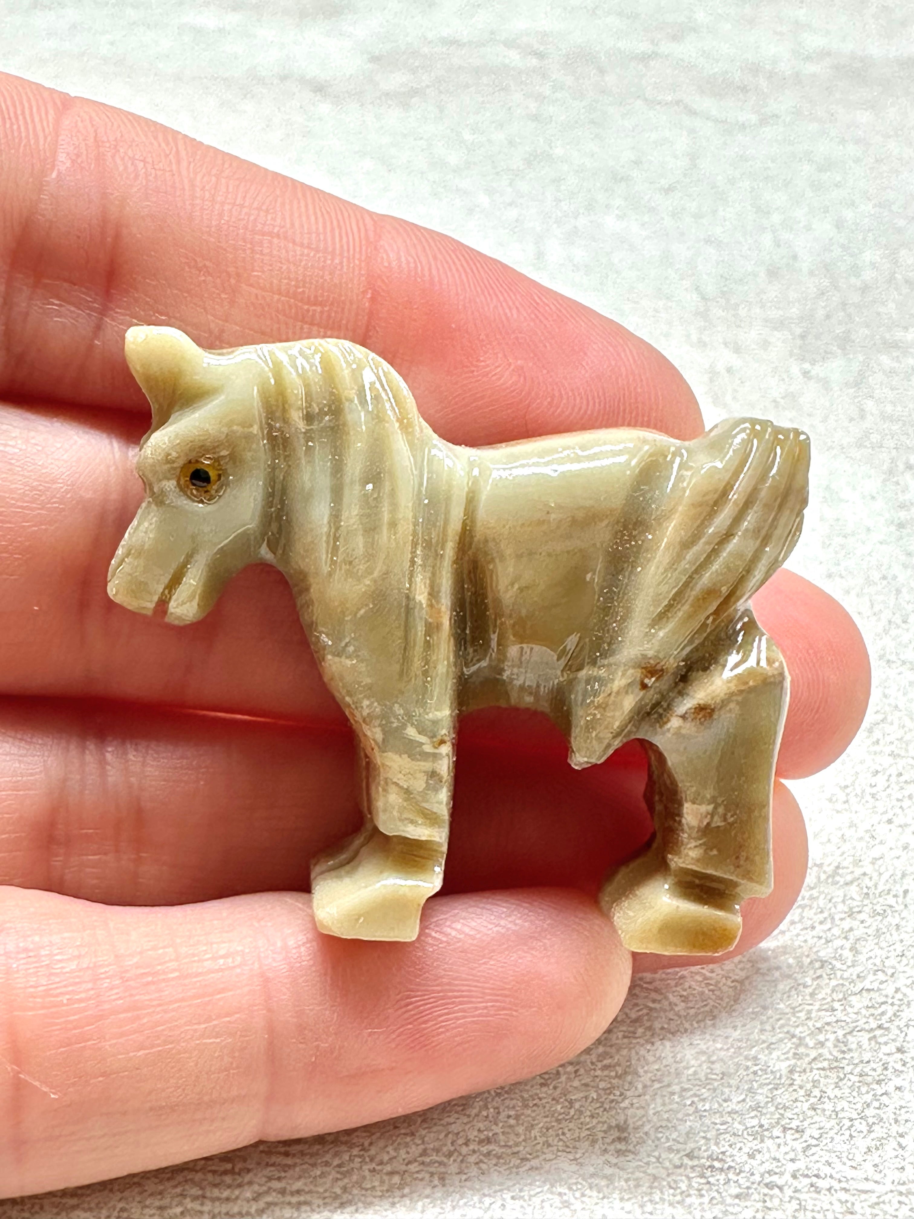 Animal made of soapstone – horse