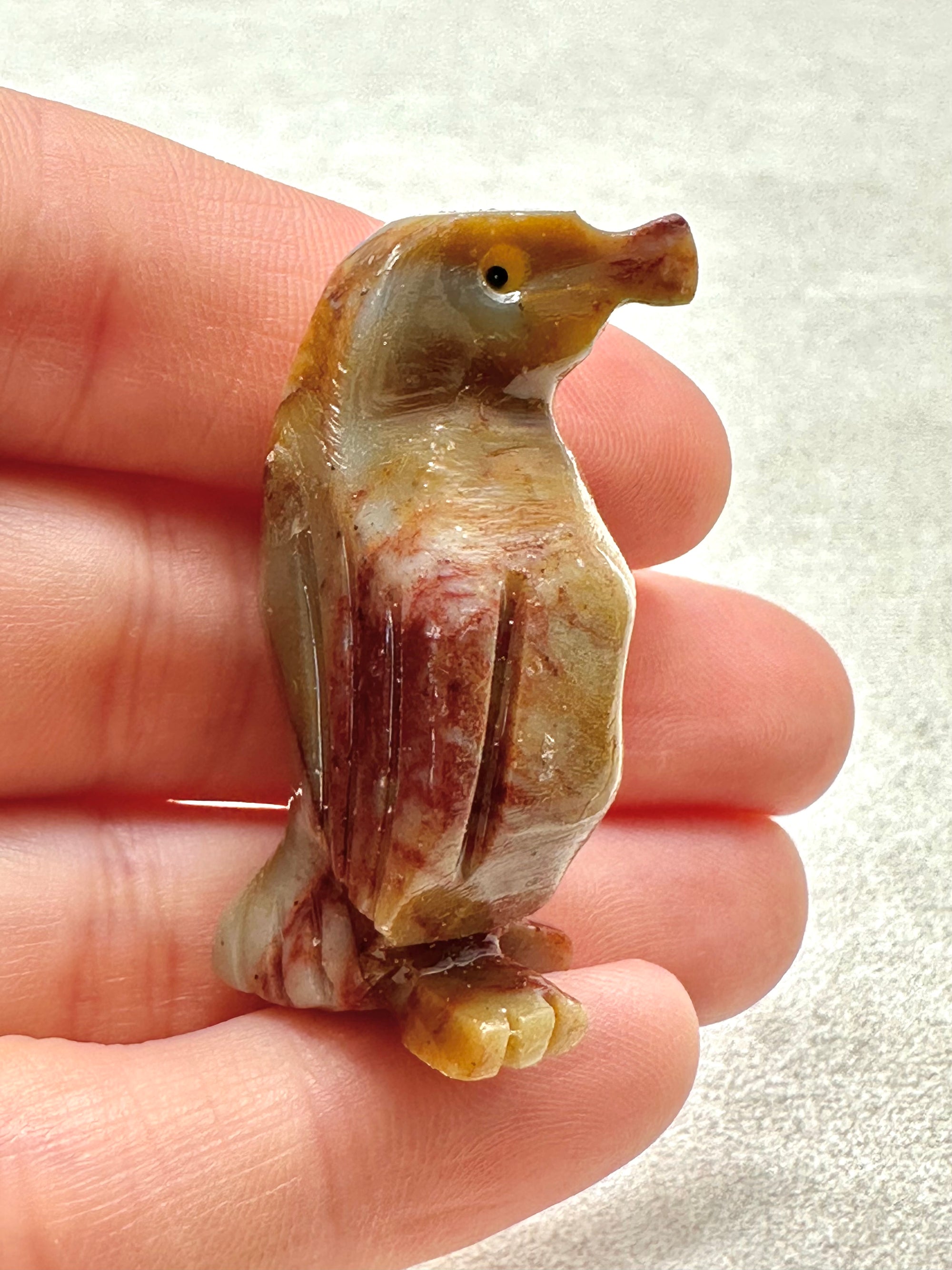 Animal made of soapstone – penguin