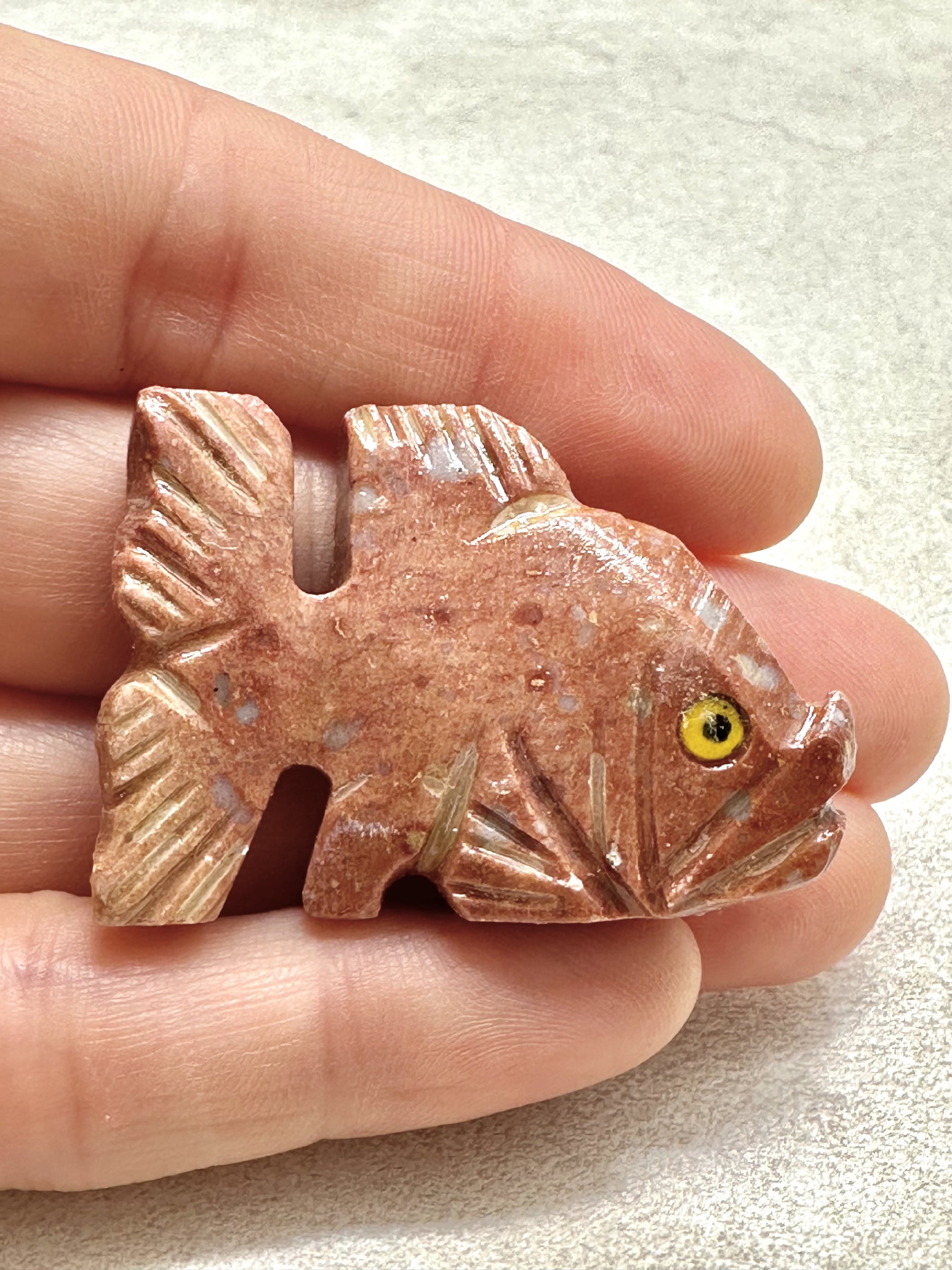 Animal made of soapstone – fish
