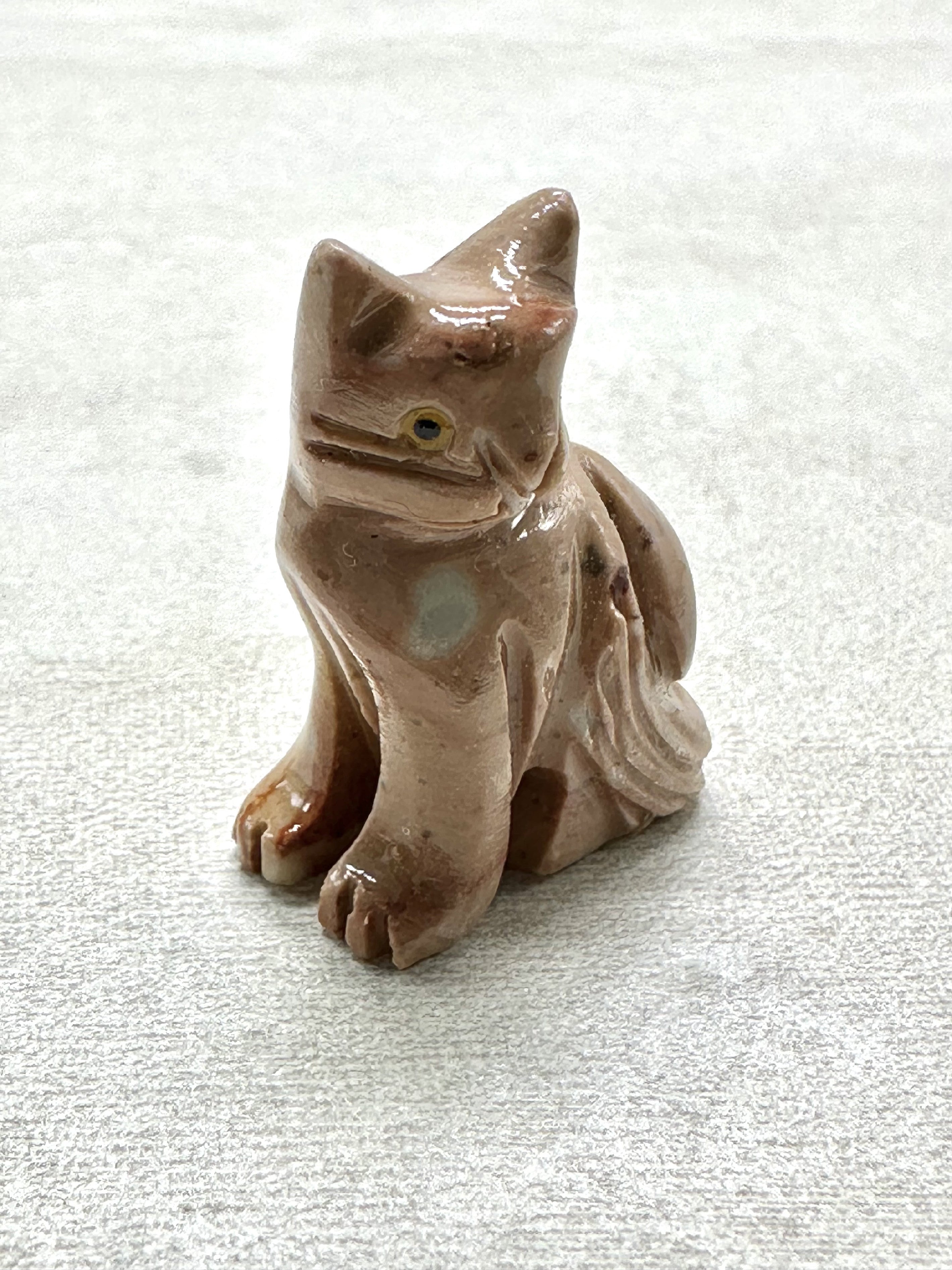Animal made of soapstone – cat - ZV013