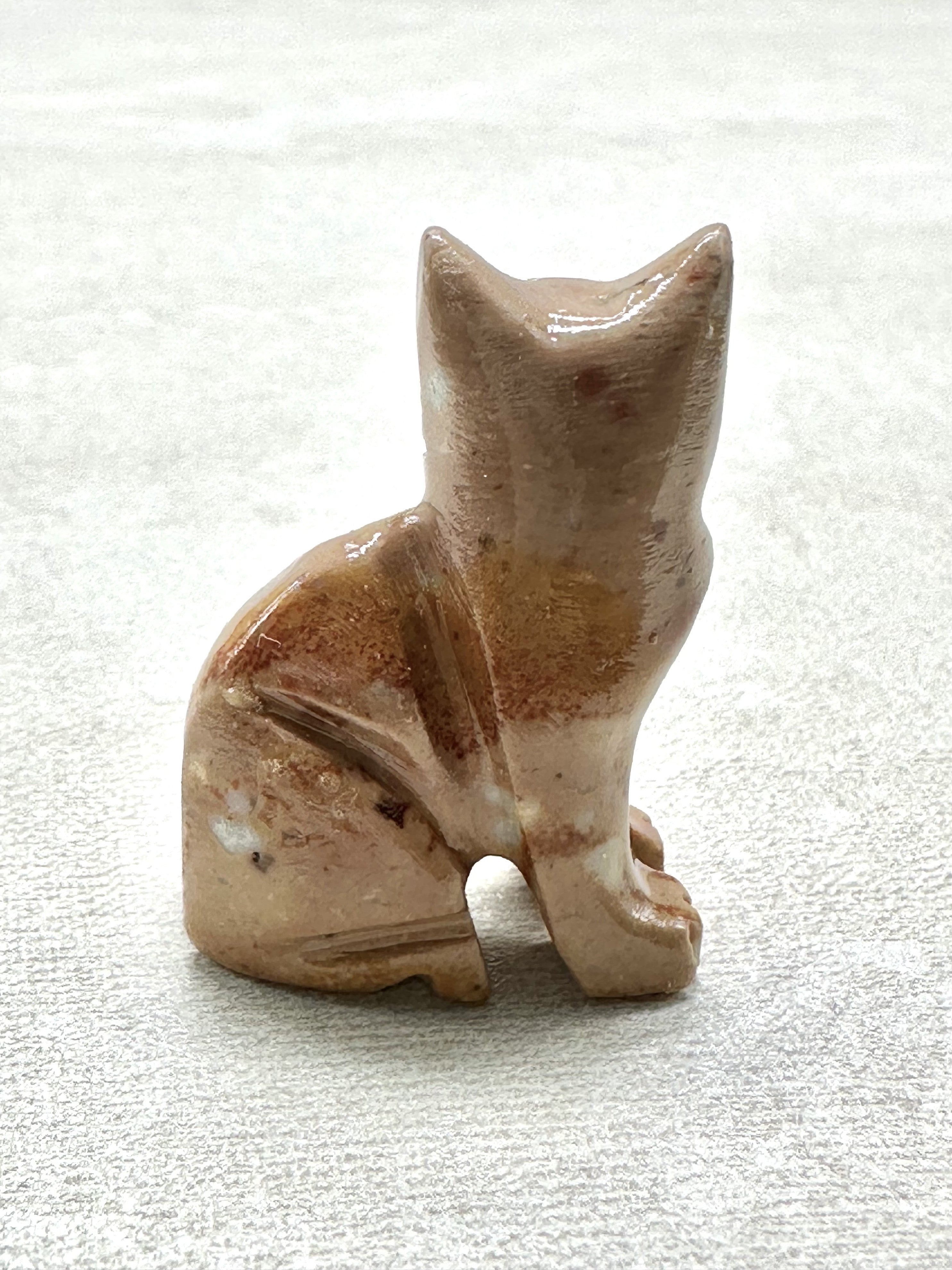 Animal made of soapstone – cat - ZV013