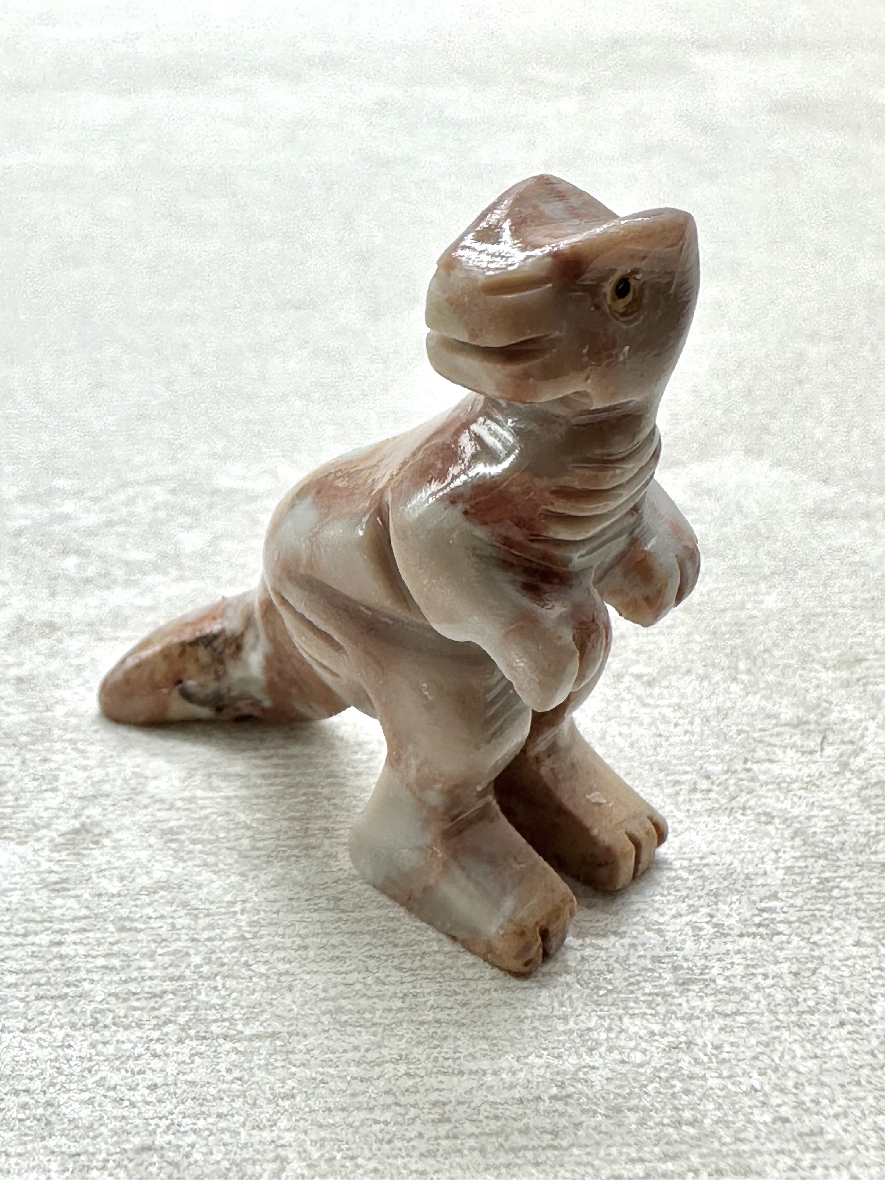 Animal made of soapstone – dinosaur