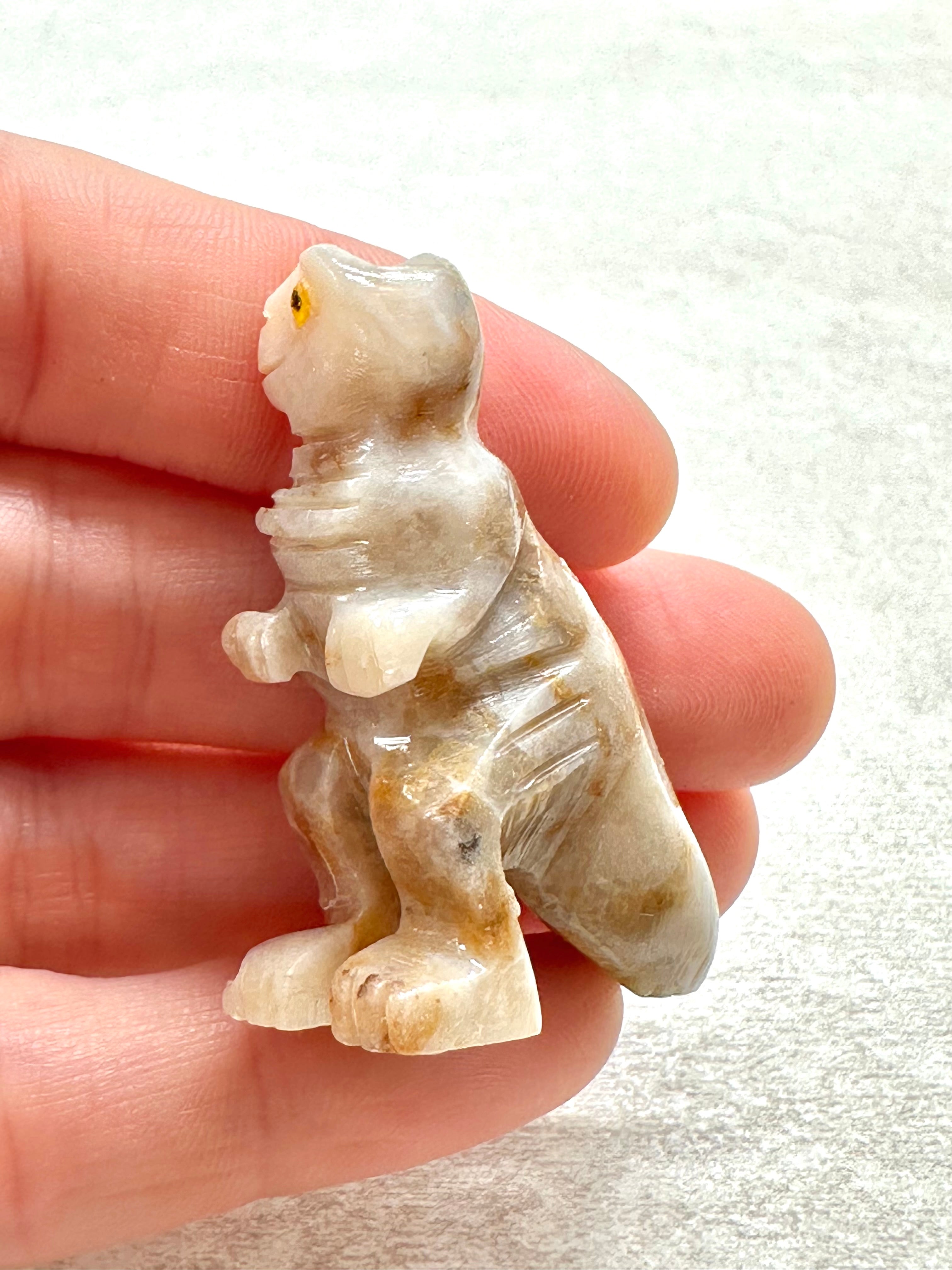 Animal made of soapstone – dinosaur - ZV018