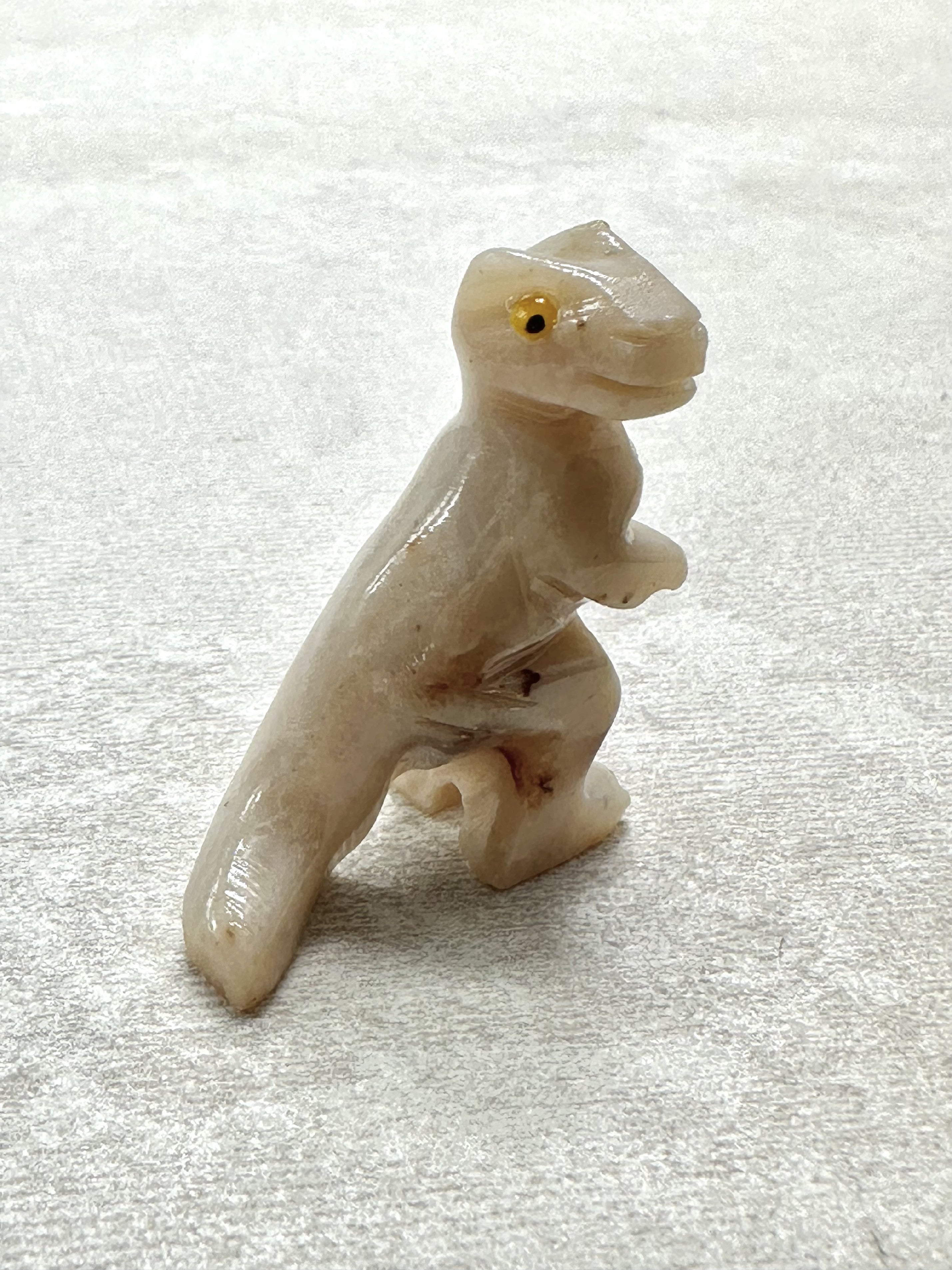 Animal made of soapstone – dinosaur