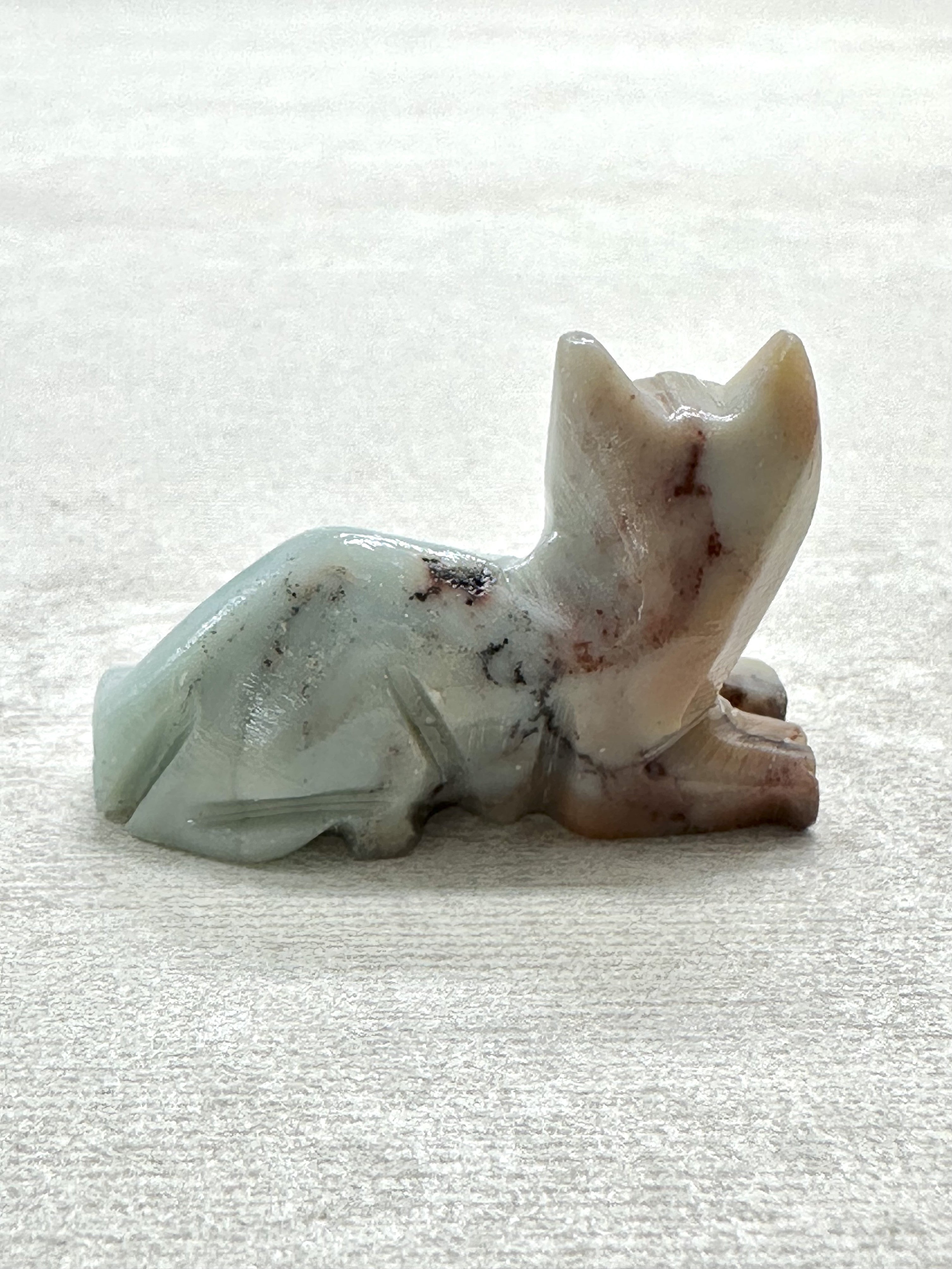 Animal made of soapstone – cat - ZV022