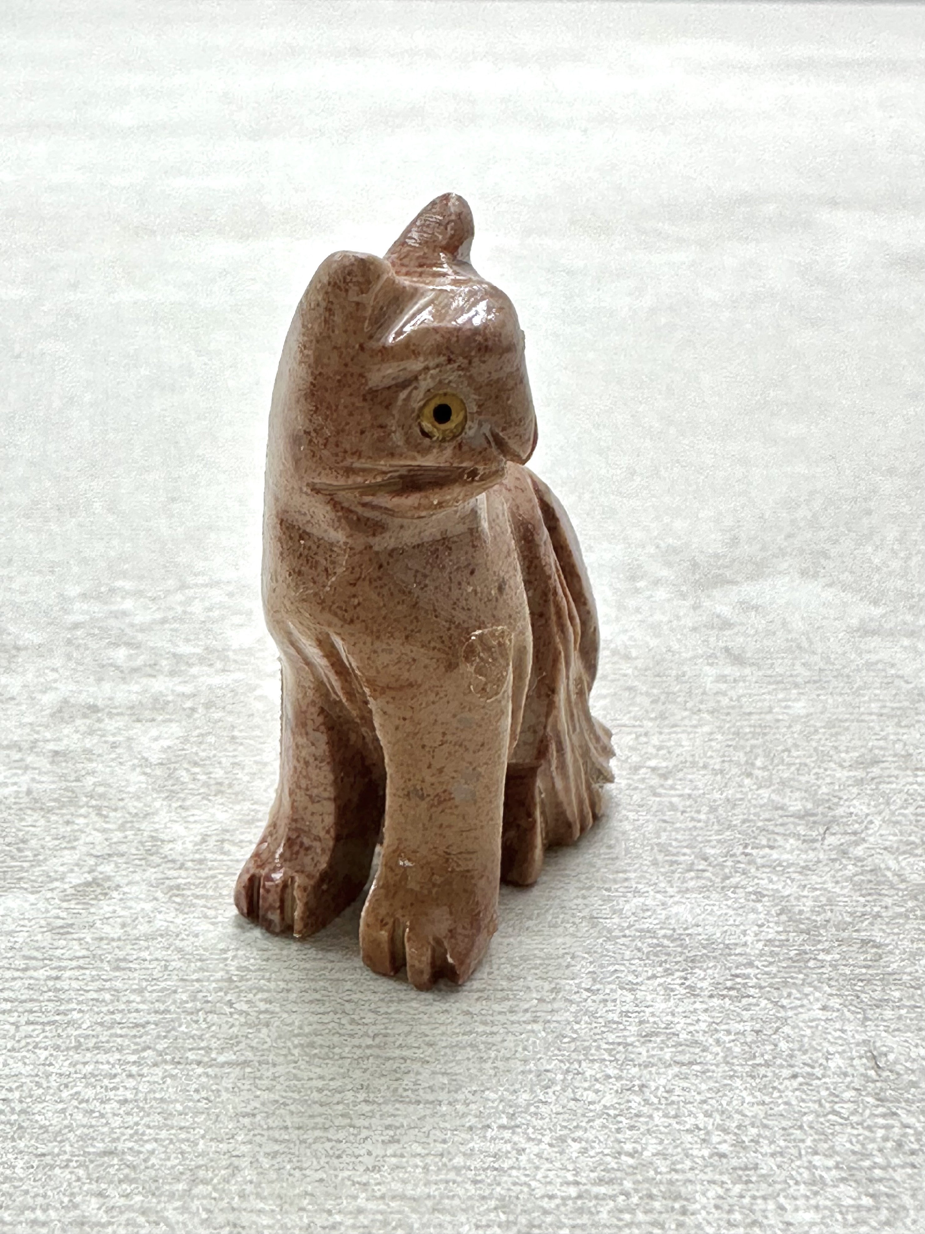 Animal made of soapstone – cat - ZV023