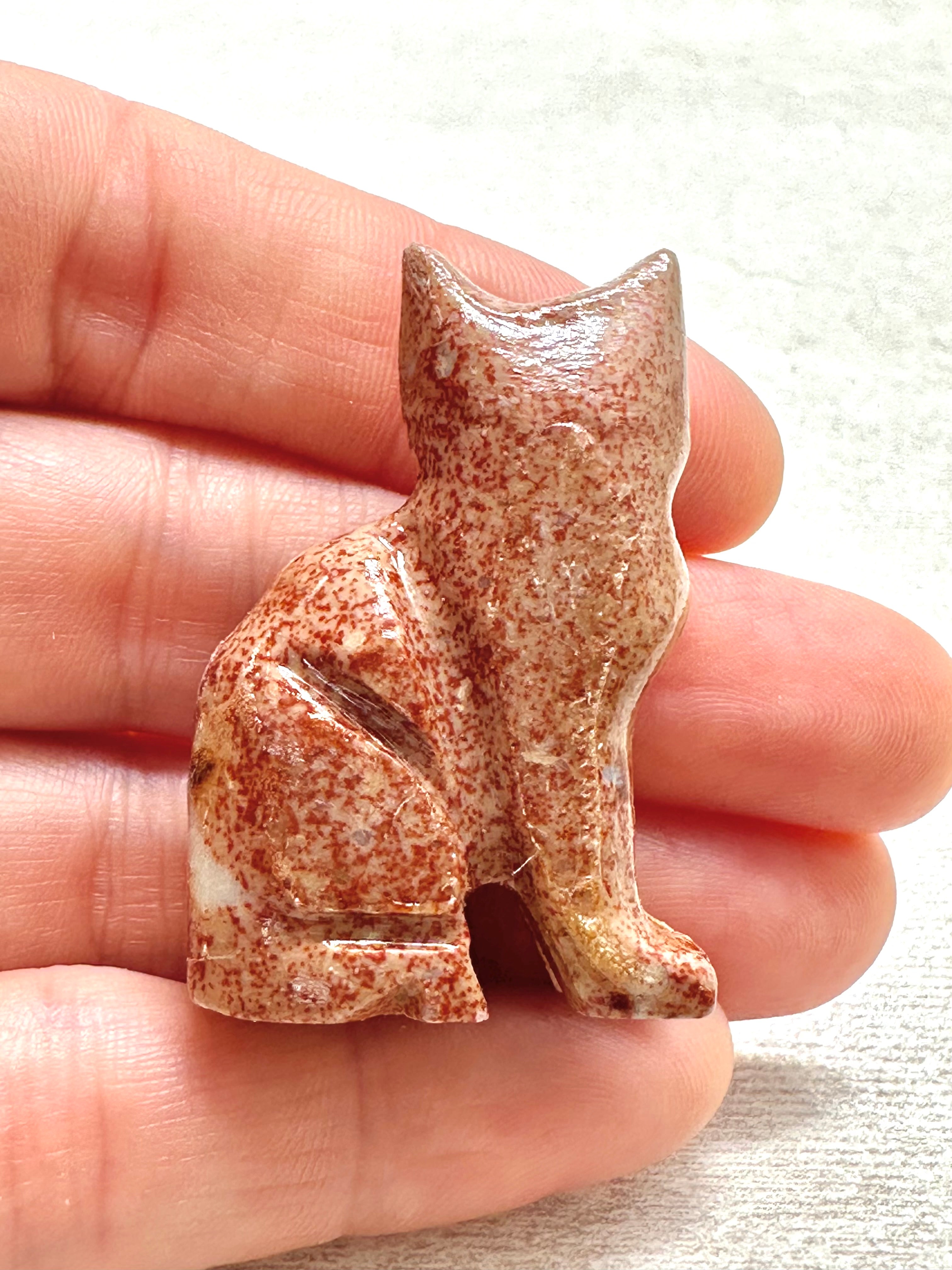 Animal made of soapstone – cat - ZV023