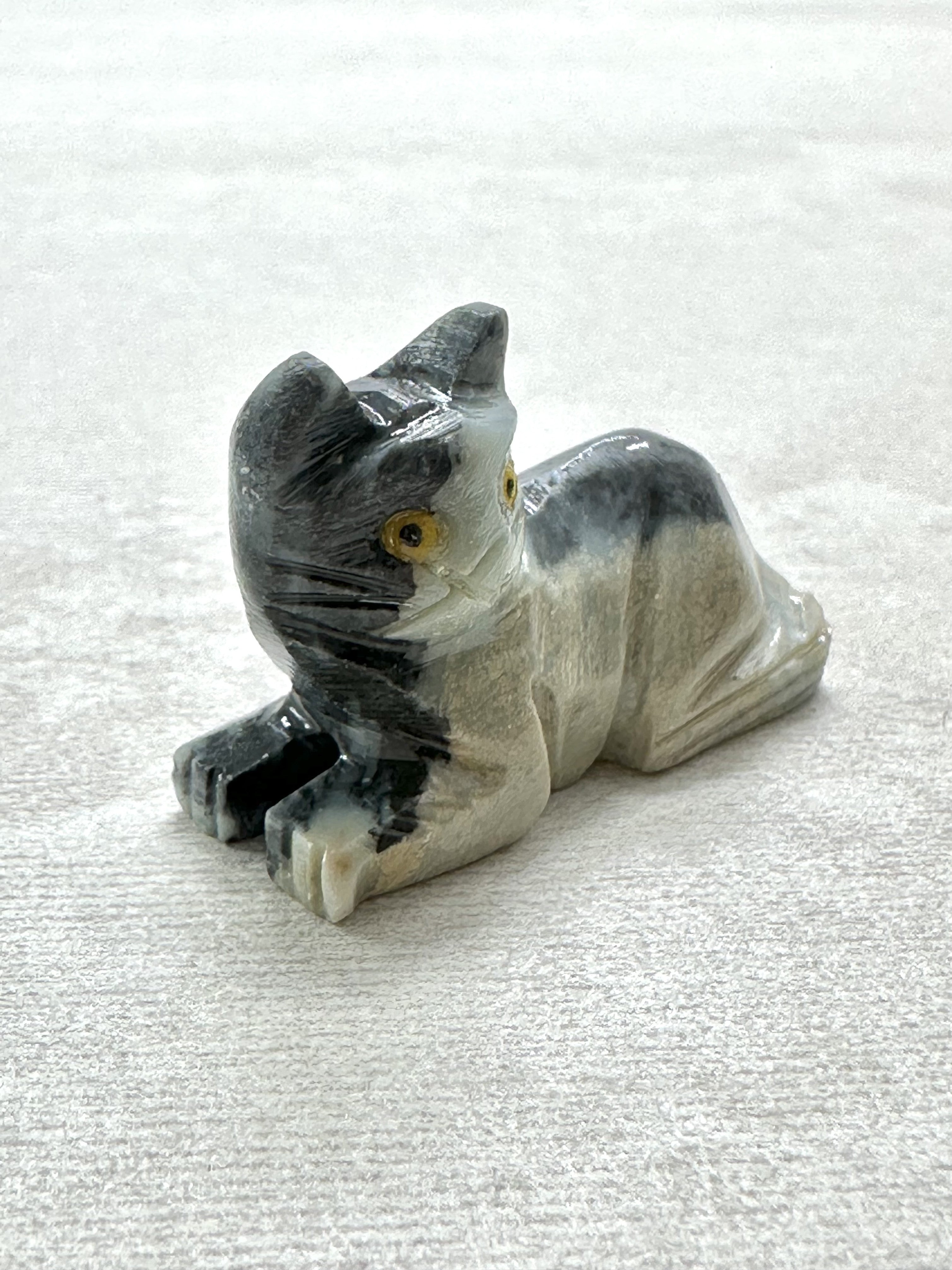 Animal made of soapstone – cat - ZV024