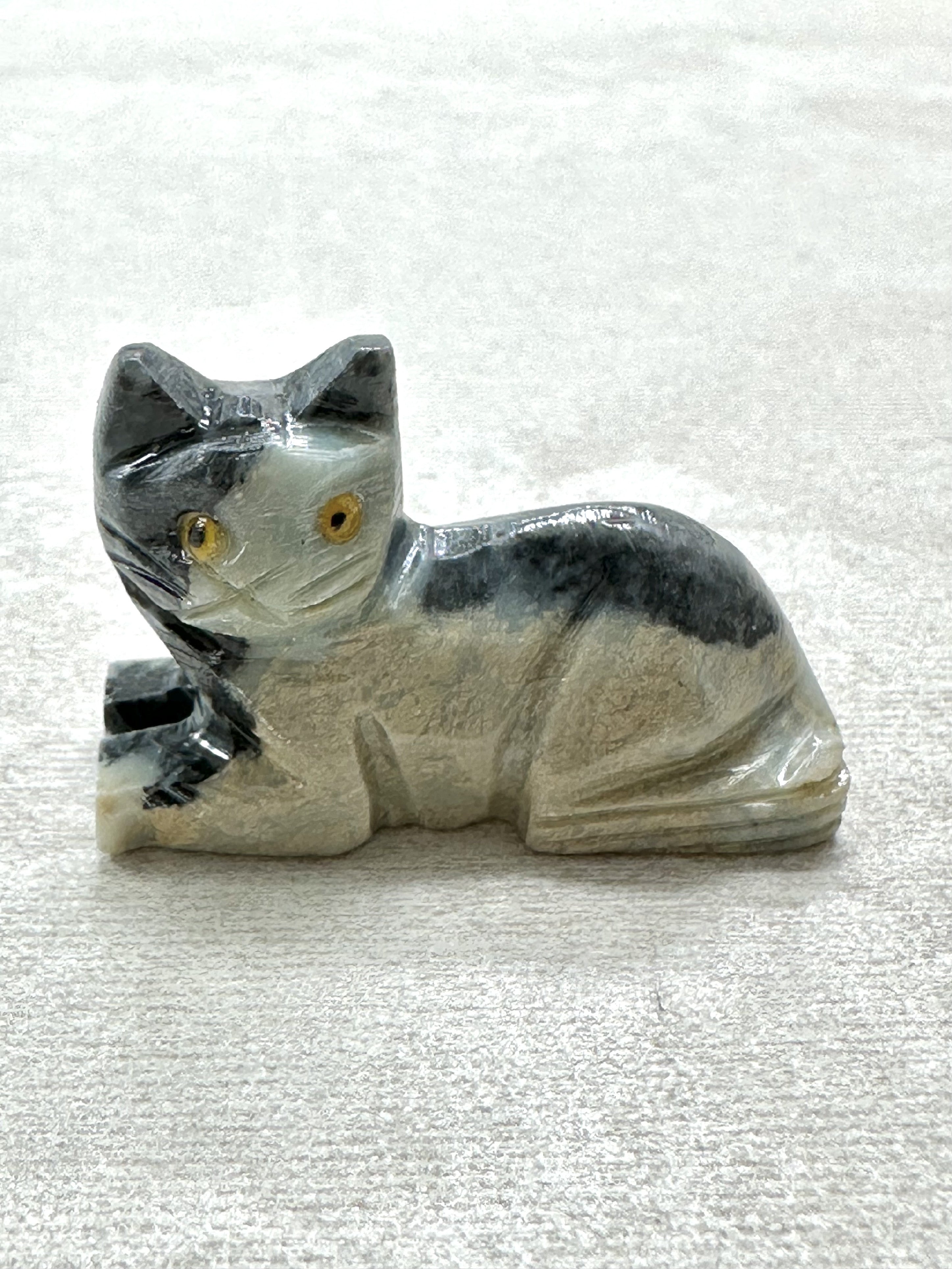 Animal made of soapstone – cat