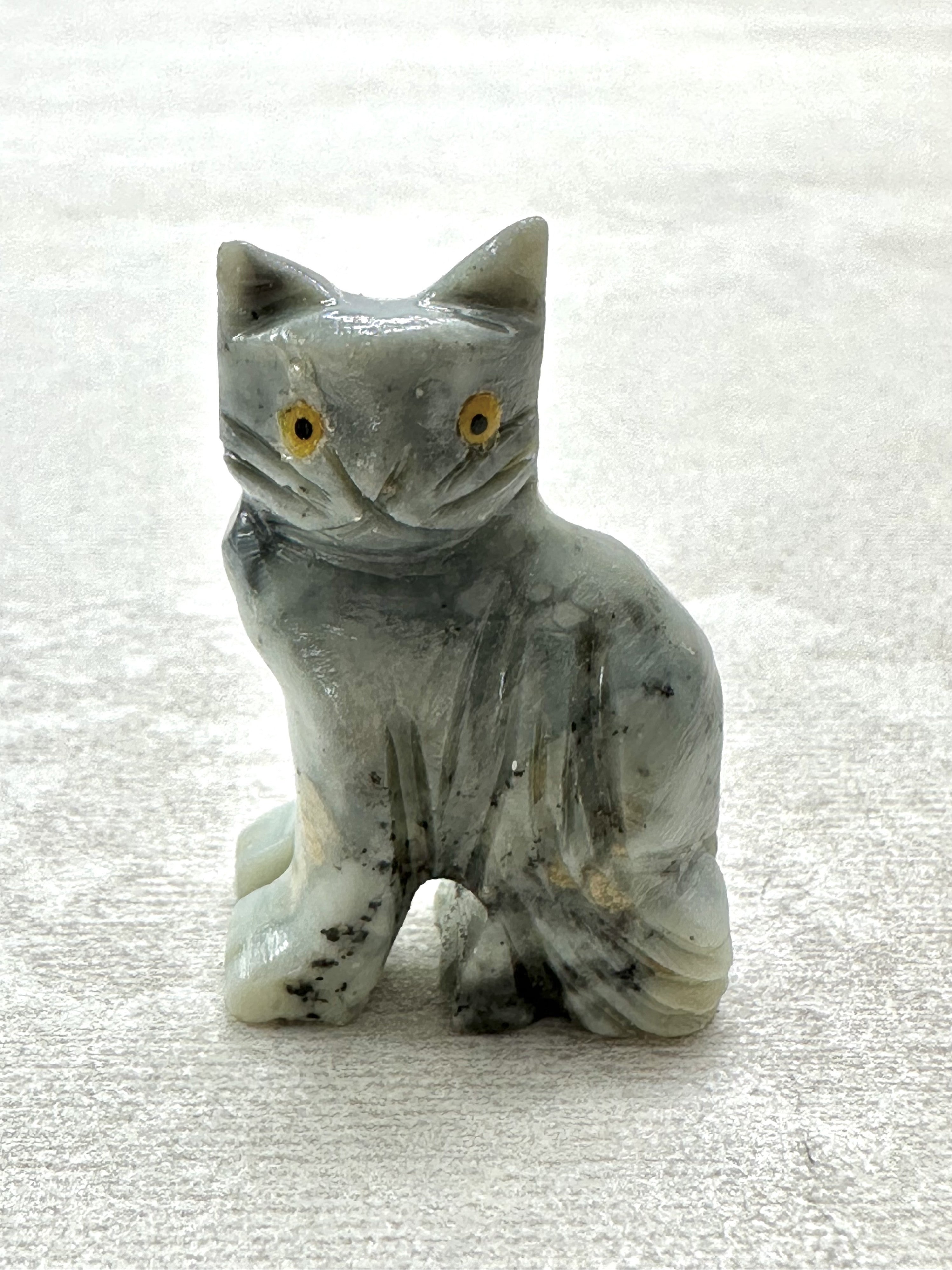 Animal made of soapstone – cat